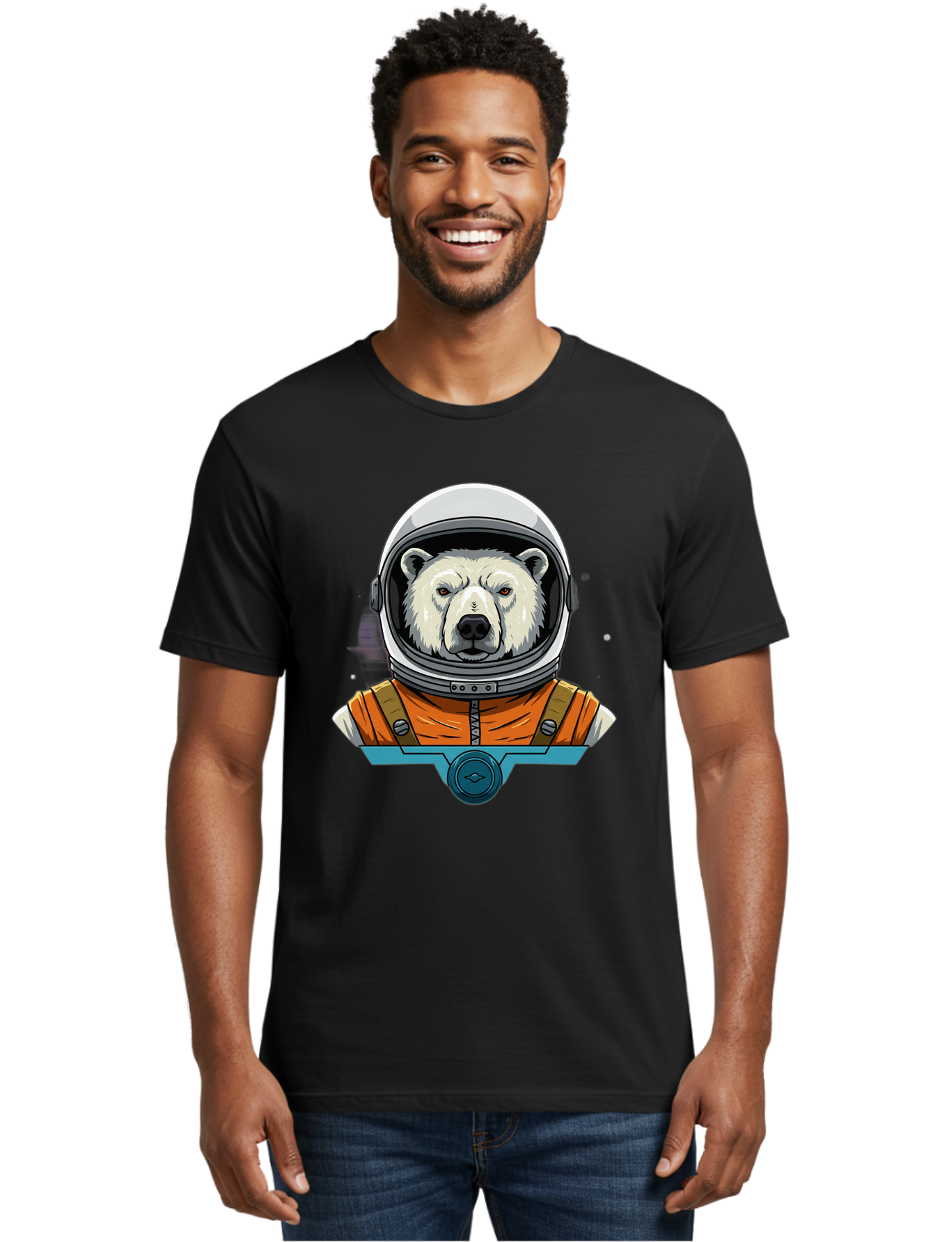 Polar-Bear-Astronaut-6 Men'S Graphic Tee, 100% Cotton, Comfortable Casual Summer Wear, Machine Washable, Vintage Camera, Old Camera, Antique Camera, Black Camera, Classic Photography, Photography Equipment, Nostalgic Device, Film Camera, Baf387