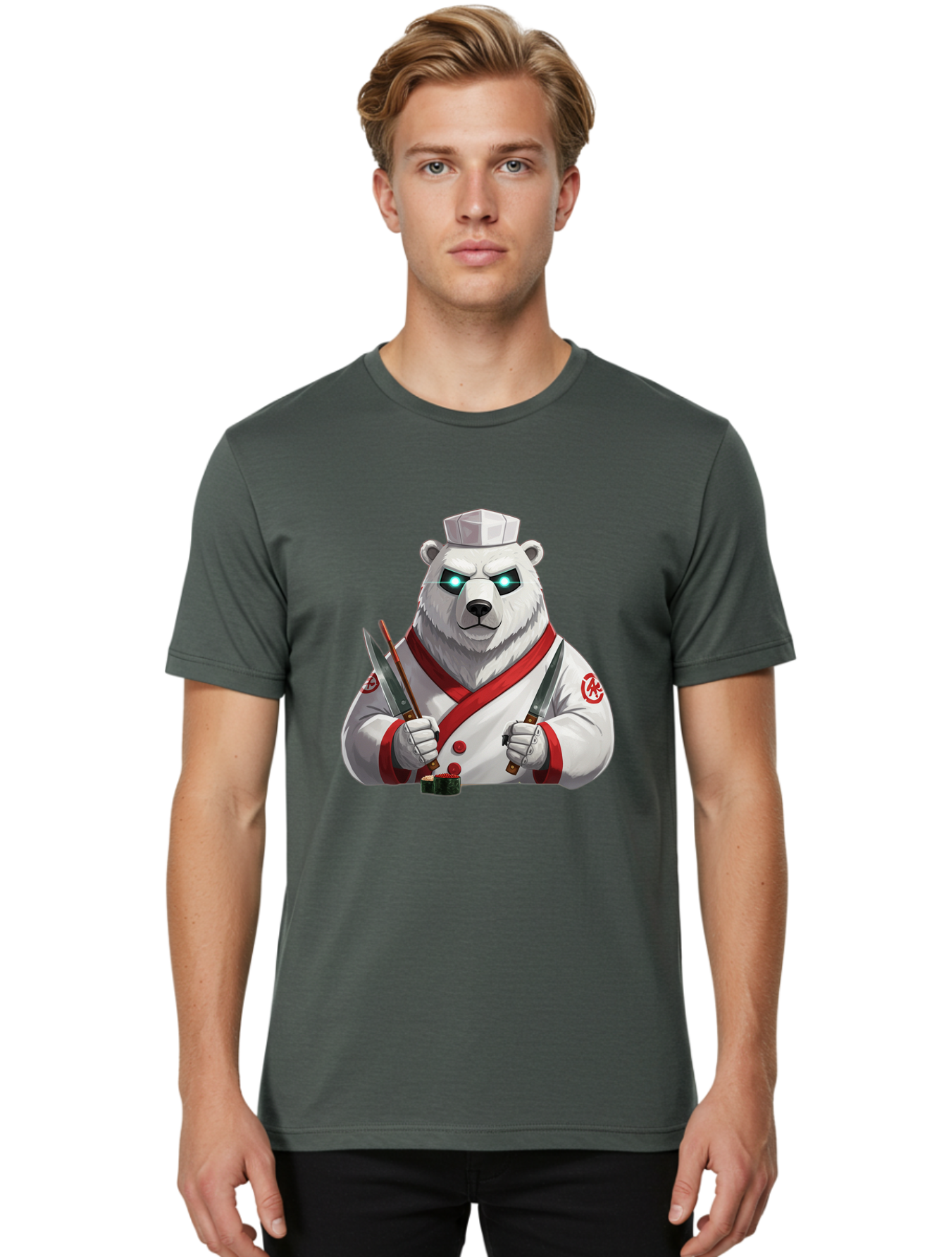 Polar-Bear-Chef-2 Men'S Graphic Tee, 100% Cotton, Comfortable Casual Summer Wear, Machine Washable, Vintage Camera, Old Camera, Antique Camera, Black Camera, Classic Photography, Photography Equipment, Nostalgic Device, Film Camera, Camera Art Baf393