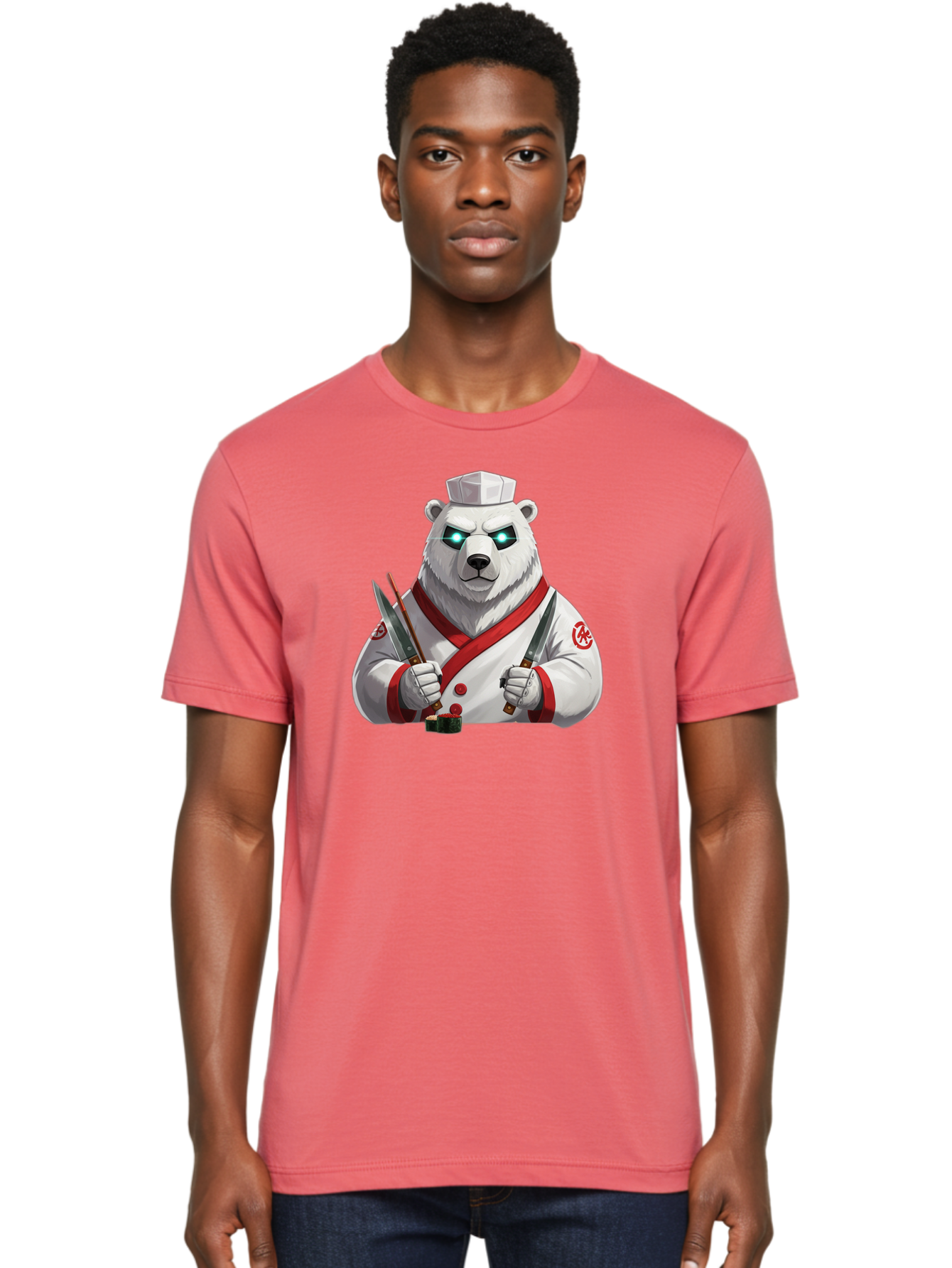 Polar-Bear-Chef-2 Men'S Graphic Tee, 100% Cotton, Comfortable Casual Summer Wear, Machine Washable, Vintage Camera, Old Camera, Antique Camera, Black Camera, Classic Photography, Photography Equipment, Nostalgic Device, Film Camera, Camera Art Baf393