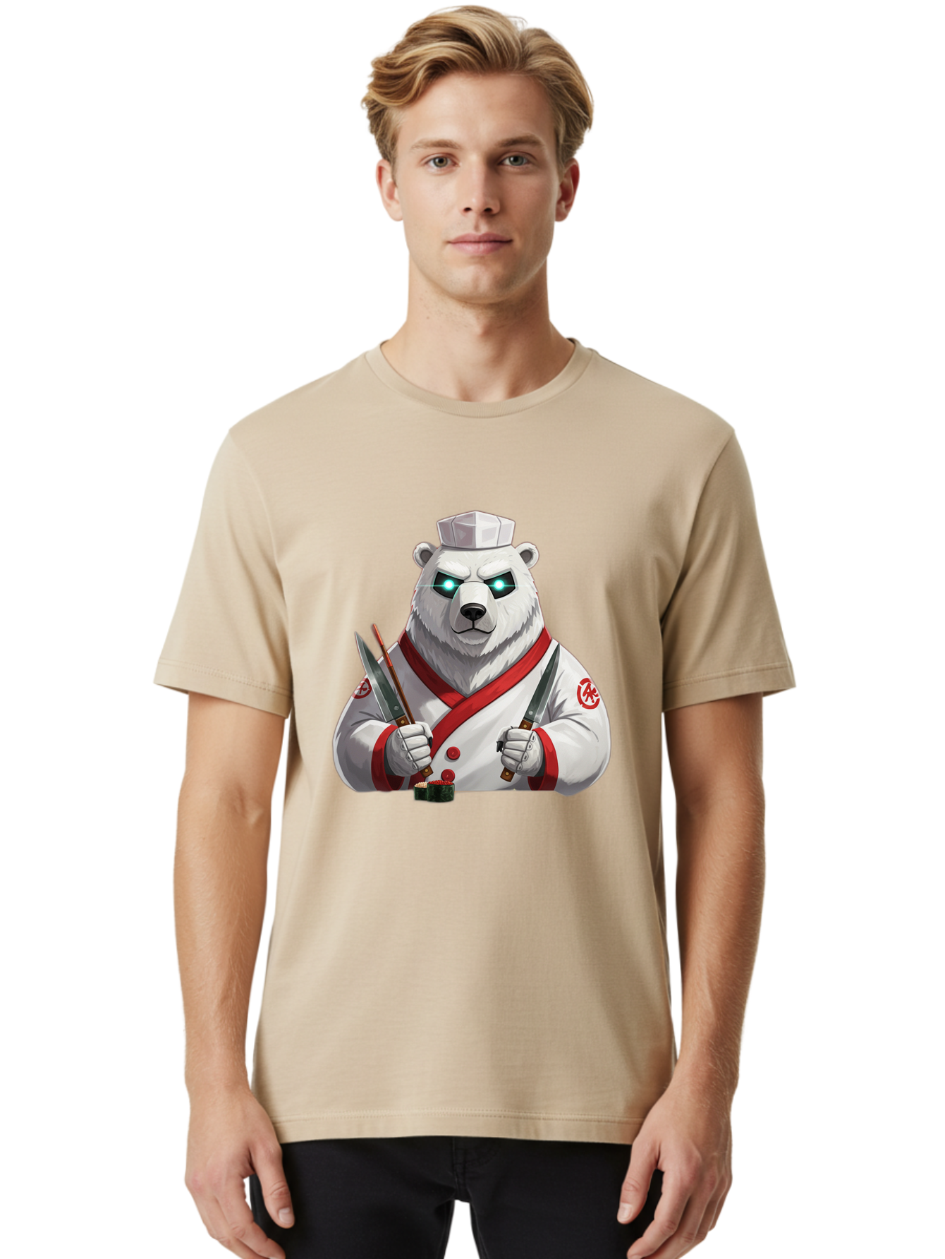 Polar-Bear-Chef-2 Men'S Graphic Tee, 100% Cotton, Comfortable Casual Summer Wear, Machine Washable, Vintage Camera, Old Camera, Antique Camera, Black Camera, Classic Photography, Photography Equipment, Nostalgic Device, Film Camera, Camera Art Baf393