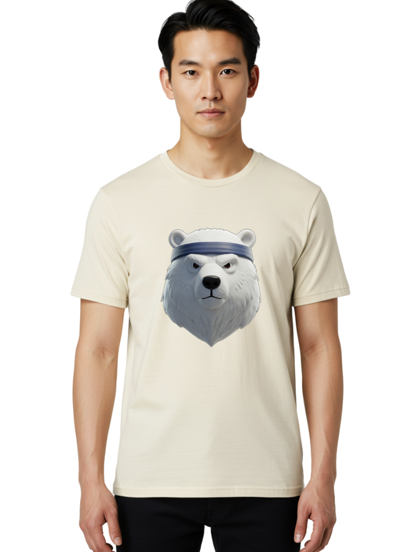 Polar-Bear-Head Men'S Graphic Tee, 100% Cotton, Comfortable Casual Summer Wear, Machine Washable, Vintage Camera, Old Camera, Antique Camera, Black Camera, Classic Photography, Photography Equipment, Nostalgic Device, Film Camera, Camera Art Baf399