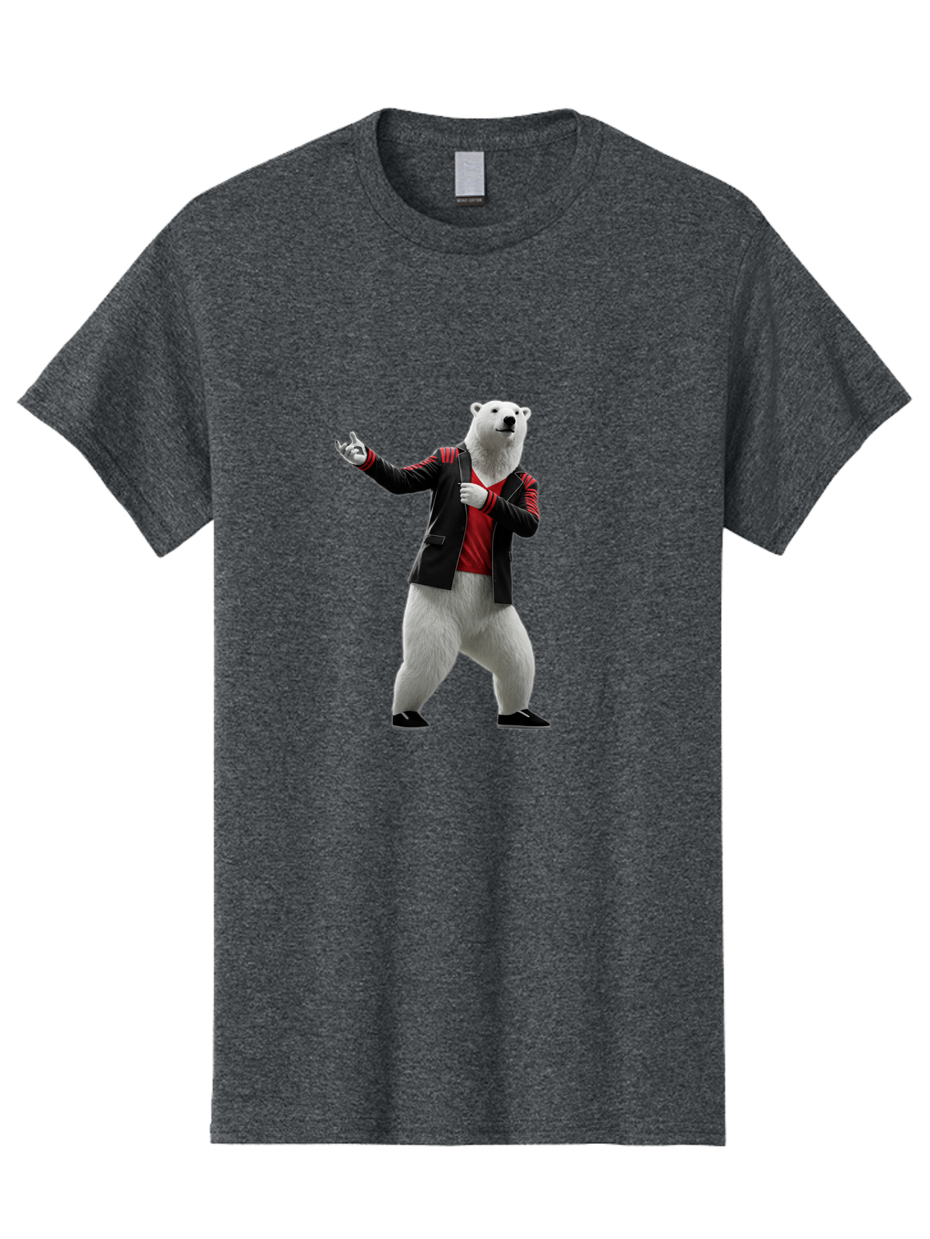 Polar-Bear-In-Jacket Men'S Graphic Tee, 100% Cotton, Comfortable Casual Summer Wear, Machine Washable, Vintage Camera, Old Camera, Antique Camera, Black Camera, Classic Photography, Photography Equipment, Nostalgic Device, Film Camera, Baf400