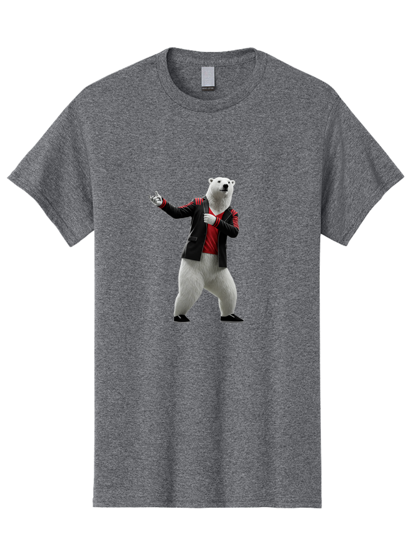 Polar-Bear-In-Jacket Men'S Graphic Tee, 100% Cotton, Comfortable Casual Summer Wear, Machine Washable, Vintage Camera, Old Camera, Antique Camera, Black Camera, Classic Photography, Photography Equipment, Nostalgic Device, Film Camera, Baf400