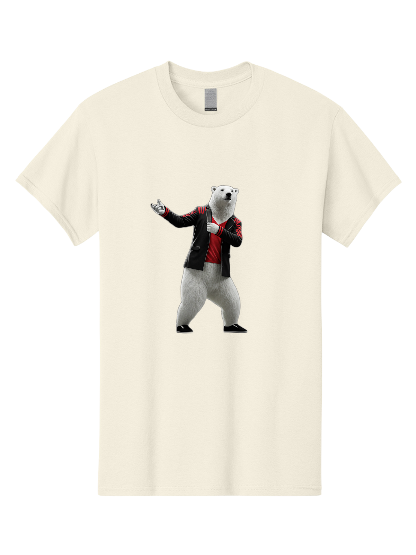 Polar-Bear-In-Jacket Men'S Graphic Tee, 100% Cotton, Comfortable Casual Summer Wear, Machine Washable, Vintage Camera, Old Camera, Antique Camera, Black Camera, Classic Photography, Photography Equipment, Nostalgic Device, Film Camera, Baf400