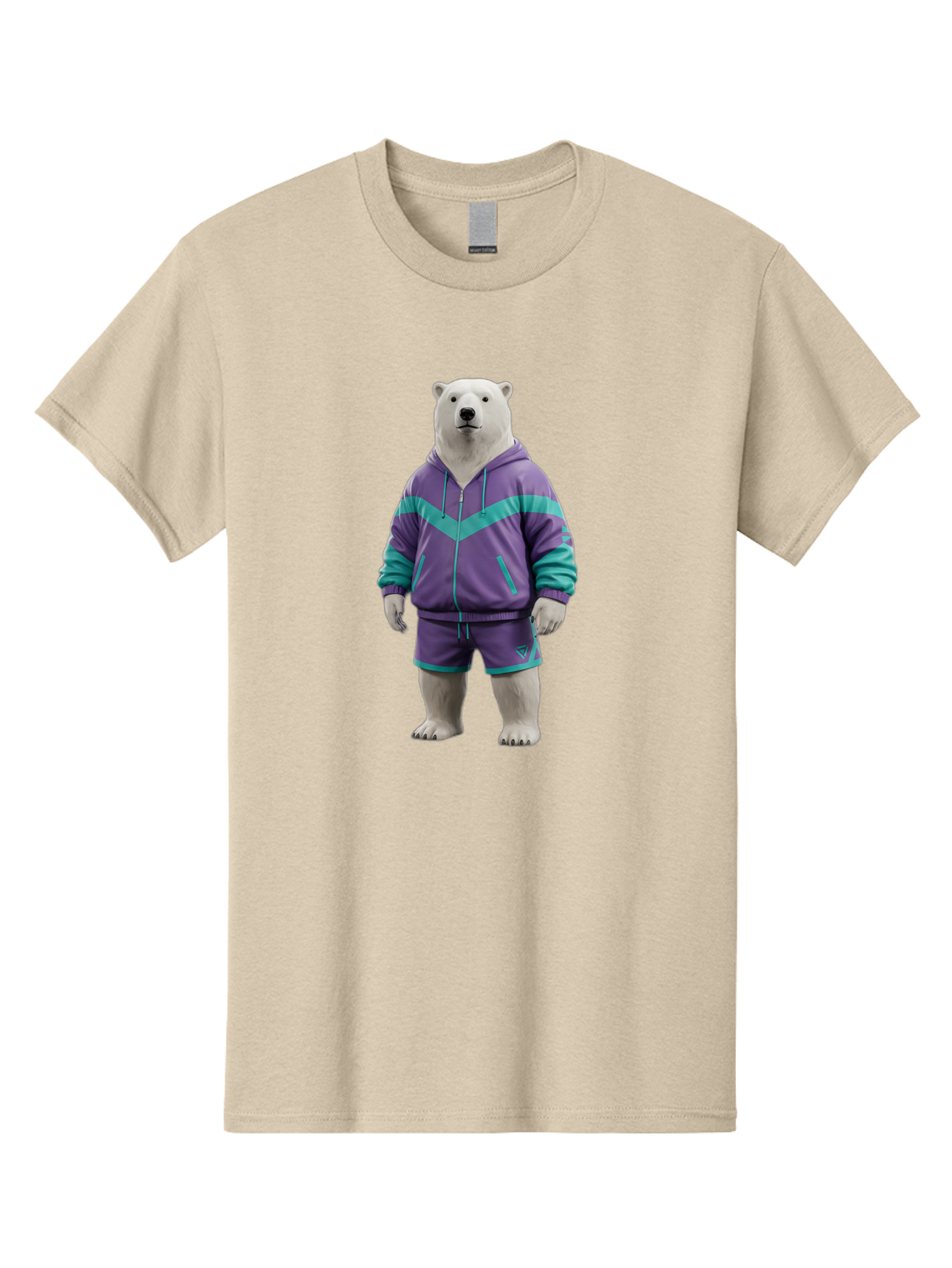 Polar-Bear-In-Purple-Tracksuit Men'S Graphic Tee, 100% Cotton, Comfortable Casual Summer Wear, Machine Washable, Vintage Camera, Old Camera, Antique Camera, Black Camera, Classic Photography, Photography Equipment, Nostalgic Device, Baf401