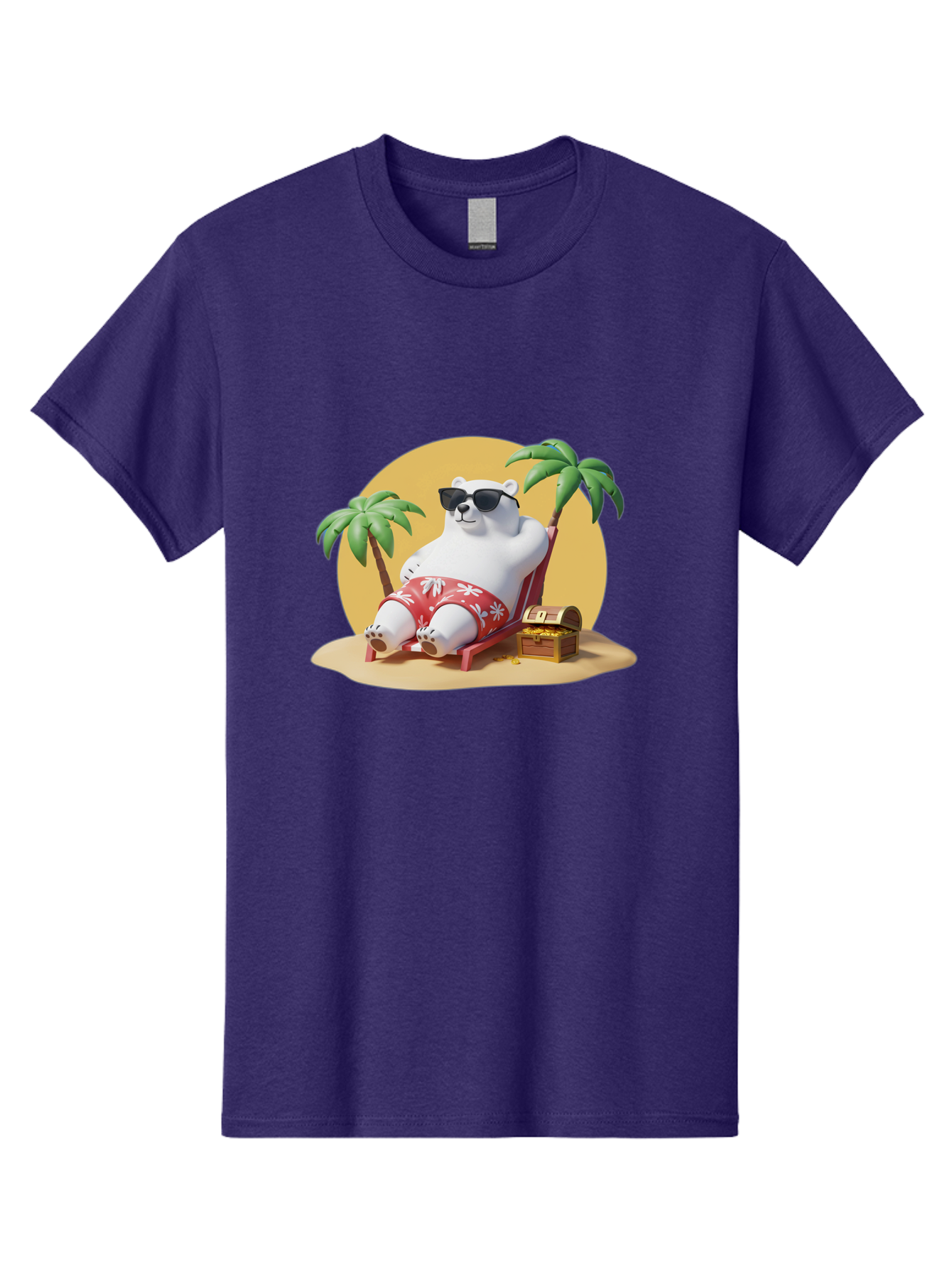 Polar-Bear-On-Beach Men'S Graphic Tee, 100% Cotton, Comfortable Casual Summer Wear, Machine Washable, Vintage Camera, Old Camera, Antique Camera, Black Camera, Classic Photography, Photography Equipment, Nostalgic Device, Film Camera, Baf405