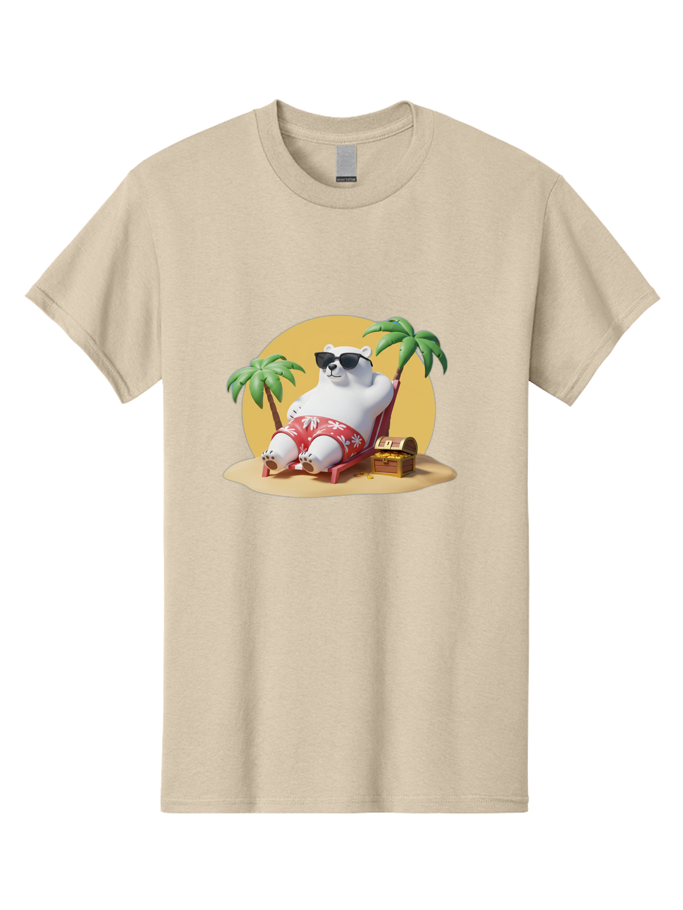 Polar-Bear-On-Beach Men'S Graphic Tee, 100% Cotton, Comfortable Casual Summer Wear, Machine Washable, Vintage Camera, Old Camera, Antique Camera, Black Camera, Classic Photography, Photography Equipment, Nostalgic Device, Film Camera, Baf405