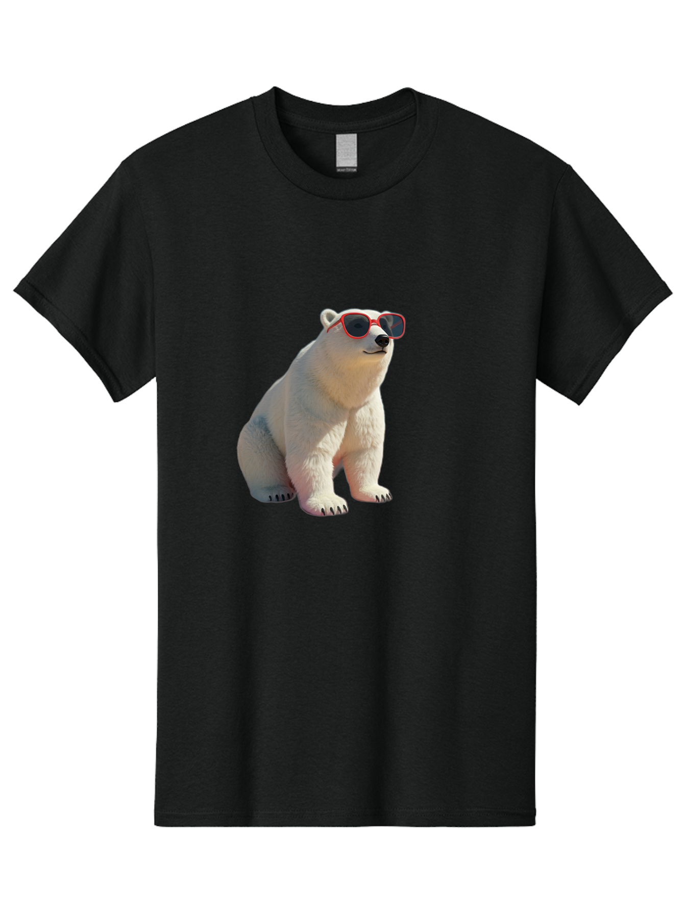Polar-Bear-Sunglasses-3 Men'S Graphic Tee, 100% Cotton, Comfortable Casual Summer Wear, Machine Washable, Vintage Camera, Old Camera, Antique Camera, Black Camera, Classic Photography, Photography Equipment, Nostalgic Device, Film Camera, Baf415