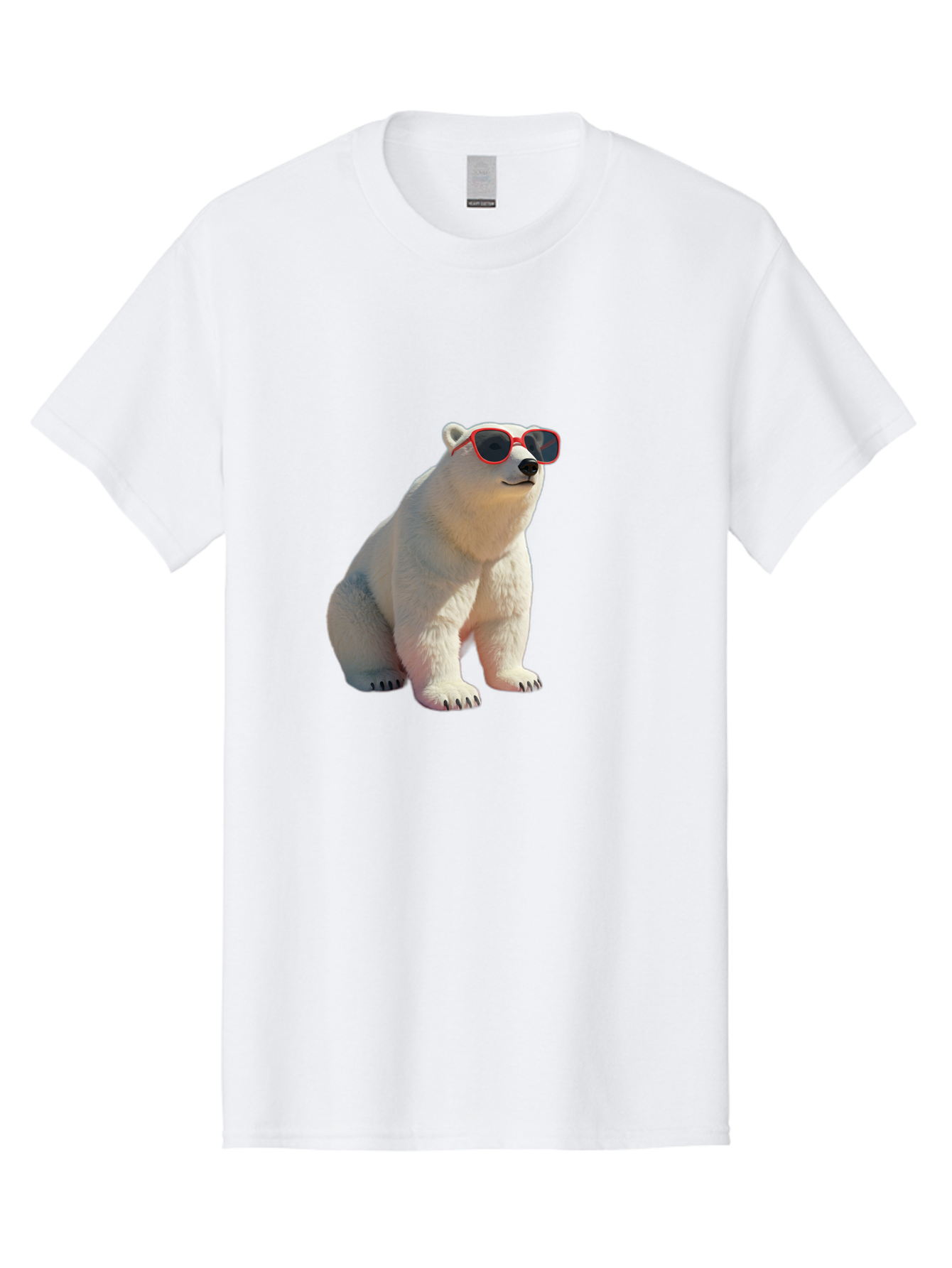 Polar-Bear-Sunglasses-3 Men'S Graphic Tee, 100% Cotton, Comfortable Casual Summer Wear, Machine Washable, Vintage Camera, Old Camera, Antique Camera, Black Camera, Classic Photography, Photography Equipment, Nostalgic Device, Film Camera, Baf415