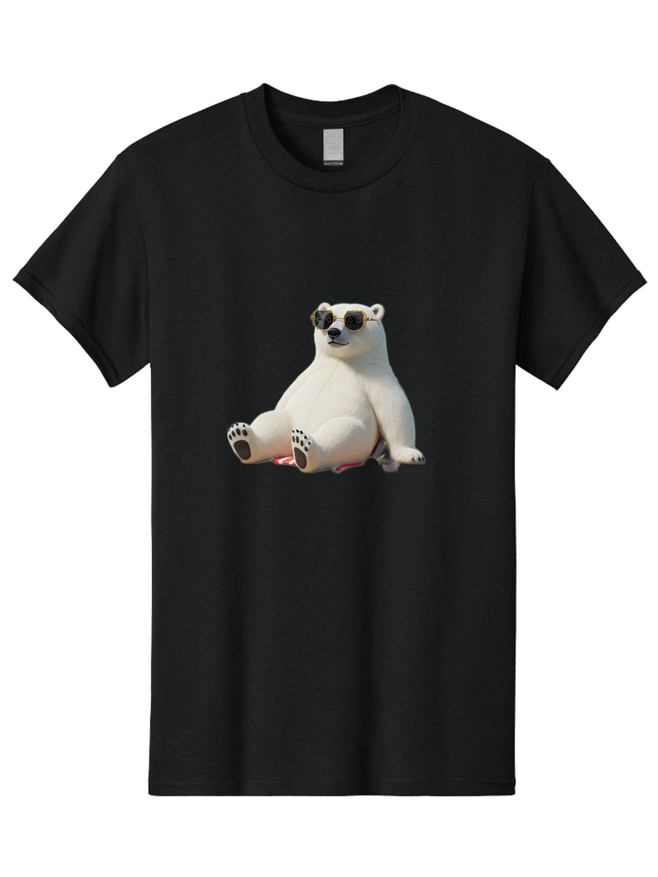Polar-Bear-Sunglasses-5 Men'S Graphic Tee, 100% Cotton, Comfortable Casual Summer Wear, Machine Washable, Vintage Camera, Old Camera, Antique Camera, Black Camera, Classic Photography, Photography Equipment, Nostalgic Device, Film Camera, Baf417