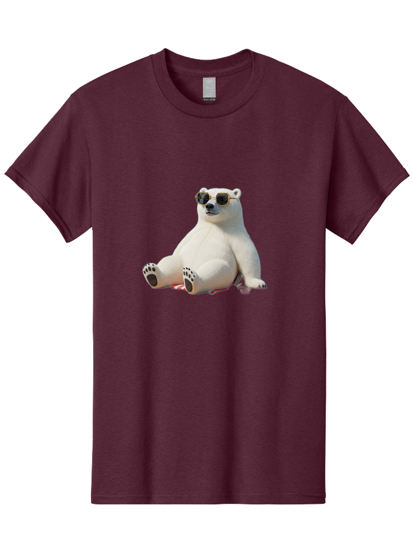 Polar-Bear-Sunglasses-5 Men'S Graphic Tee, 100% Cotton, Comfortable Casual Summer Wear, Machine Washable, Vintage Camera, Old Camera, Antique Camera, Black Camera, Classic Photography, Photography Equipment, Nostalgic Device, Film Camera, Baf417