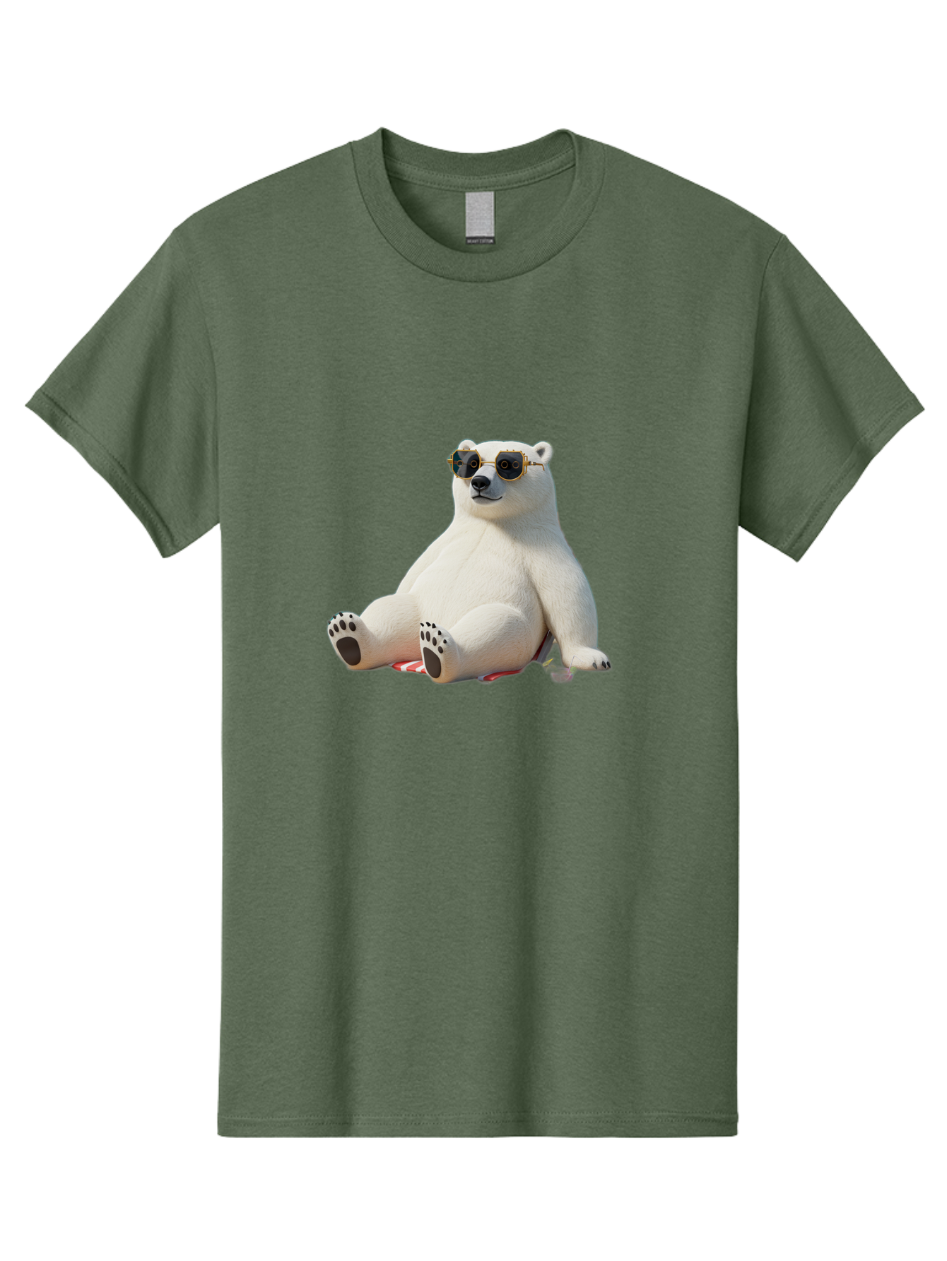 Polar-Bear-Sunglasses-5 Men'S Graphic Tee, 100% Cotton, Comfortable Casual Summer Wear, Machine Washable, Vintage Camera, Old Camera, Antique Camera, Black Camera, Classic Photography, Photography Equipment, Nostalgic Device, Film Camera, Baf417