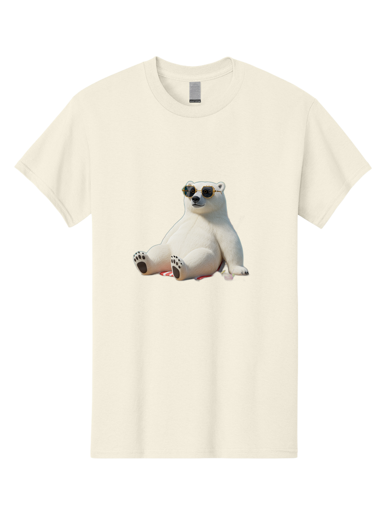 Polar-Bear-Sunglasses-5 Men'S Graphic Tee, 100% Cotton, Comfortable Casual Summer Wear, Machine Washable, Vintage Camera, Old Camera, Antique Camera, Black Camera, Classic Photography, Photography Equipment, Nostalgic Device, Film Camera, Baf417