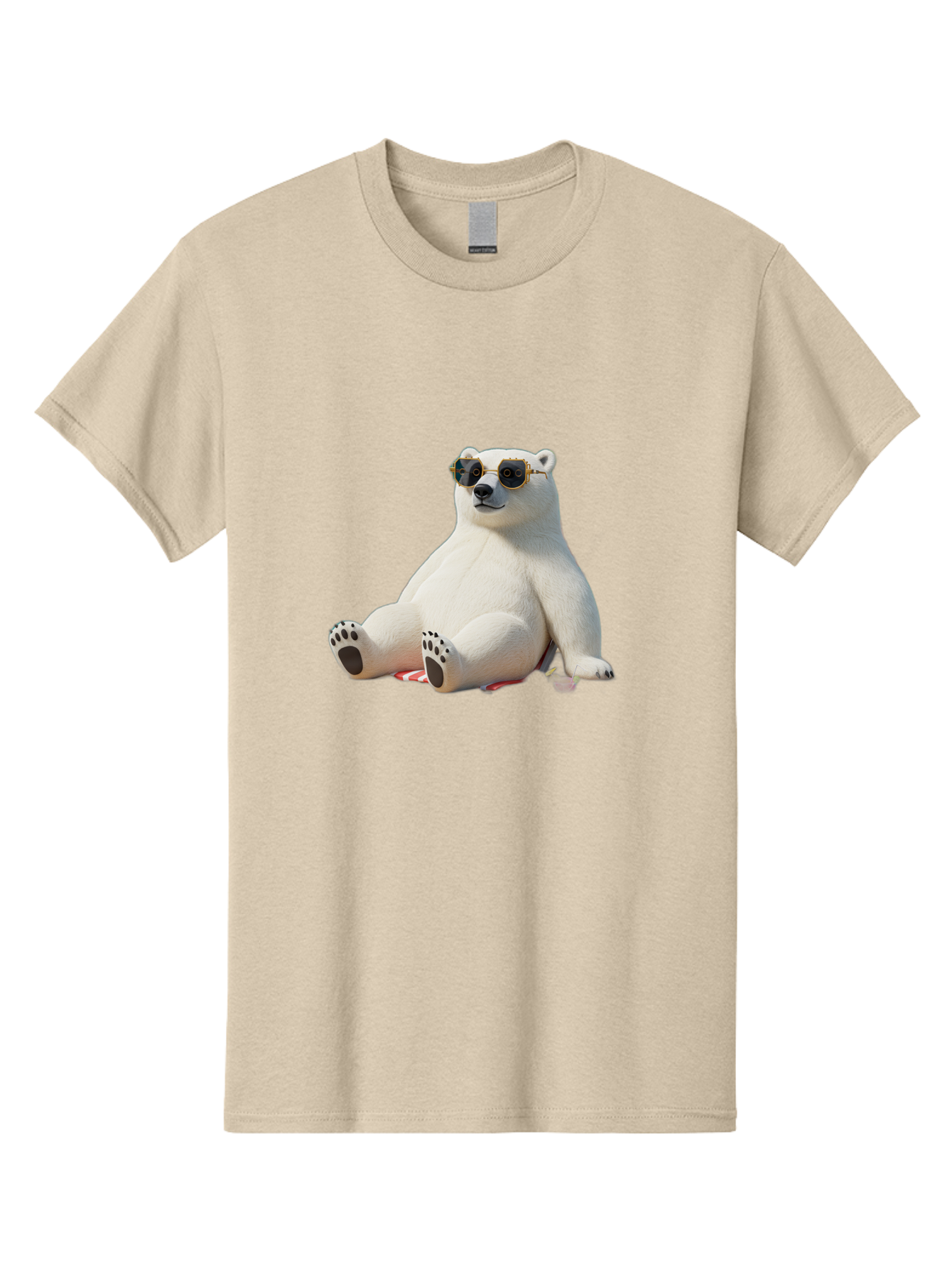 Polar-Bear-Sunglasses-5 Men'S Graphic Tee, 100% Cotton, Comfortable Casual Summer Wear, Machine Washable, Vintage Camera, Old Camera, Antique Camera, Black Camera, Classic Photography, Photography Equipment, Nostalgic Device, Film Camera, Baf417