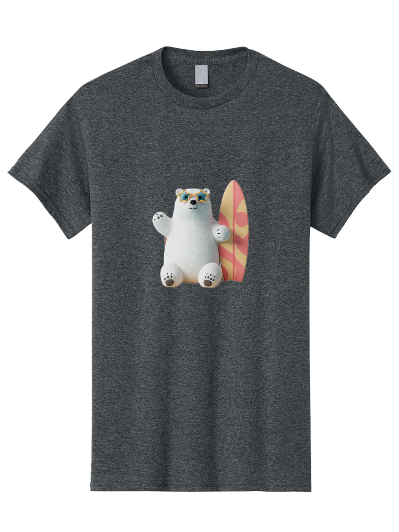 Polar-Bear-Surfboard Men'S Graphic Tee, 100% Cotton, Comfortable Casual Summer Wear, Machine Washable, Vintage Camera, Old Camera, Antique Camera, Black Camera, Classic Photography, Photography Equipment, Nostalgic Device, Film Camera, Baf419