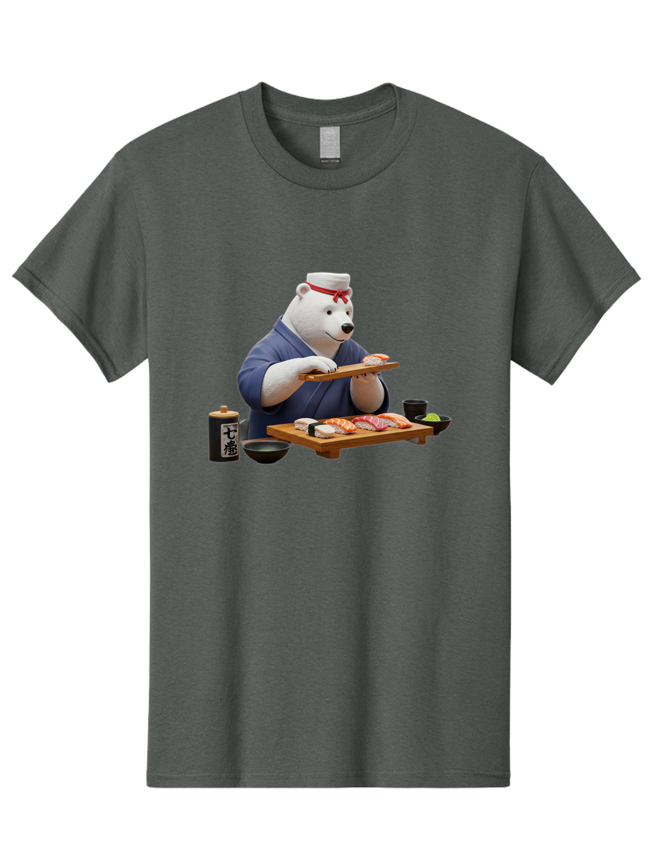 Polar-Bear-Sushi-Chef-1 Men'S Graphic Tee, 100% Cotton, Comfortable Casual Summer Wear, Machine Washable, Vintage Camera, Old Camera, Antique Camera, Black Camera, Classic Photography, Photography Equipment, Nostalgic Device, Film Camera, Baf420