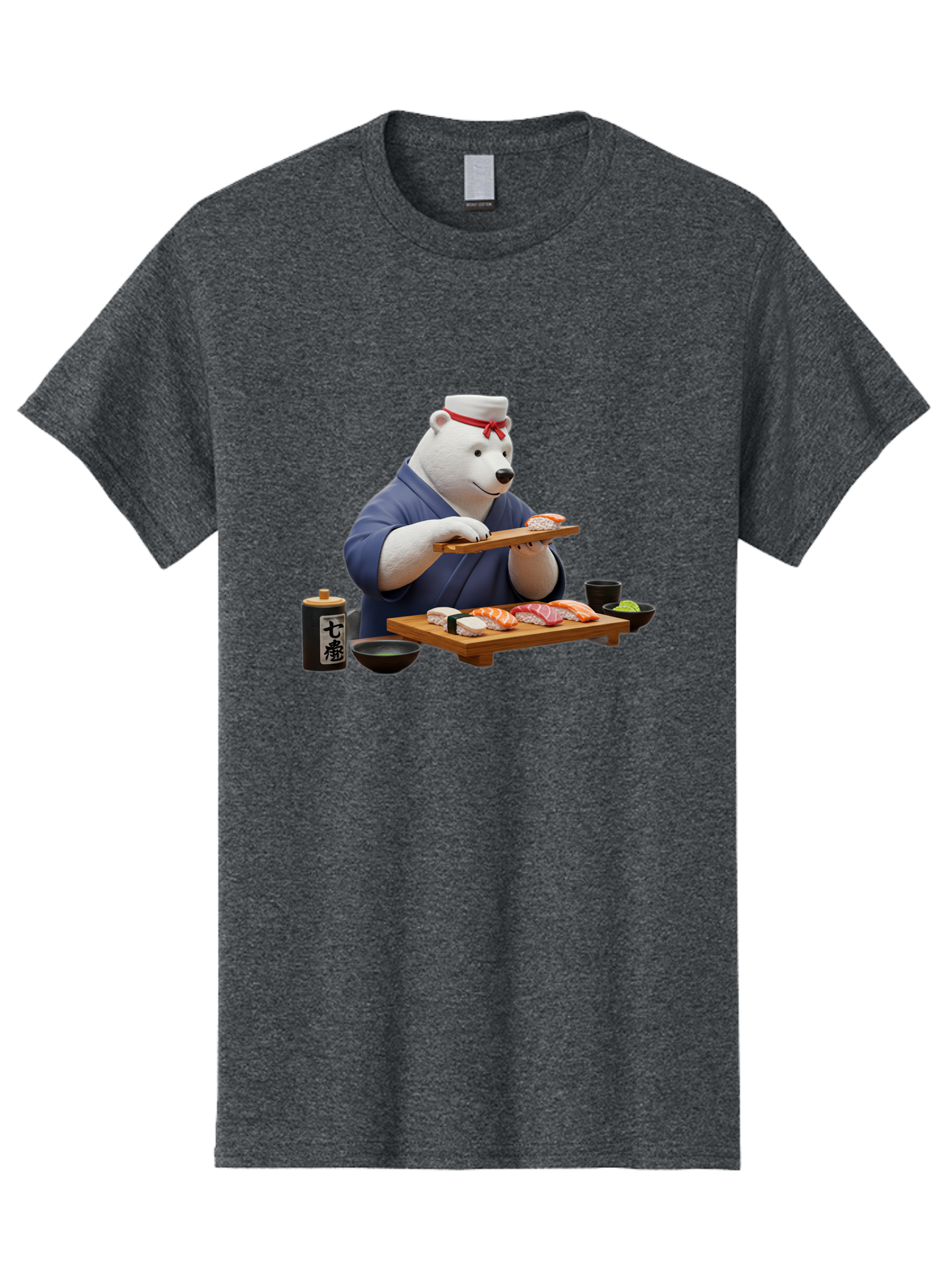Polar-Bear-Sushi-Chef-1 Men'S Graphic Tee, 100% Cotton, Comfortable Casual Summer Wear, Machine Washable, Vintage Camera, Old Camera, Antique Camera, Black Camera, Classic Photography, Photography Equipment, Nostalgic Device, Film Camera, Baf420