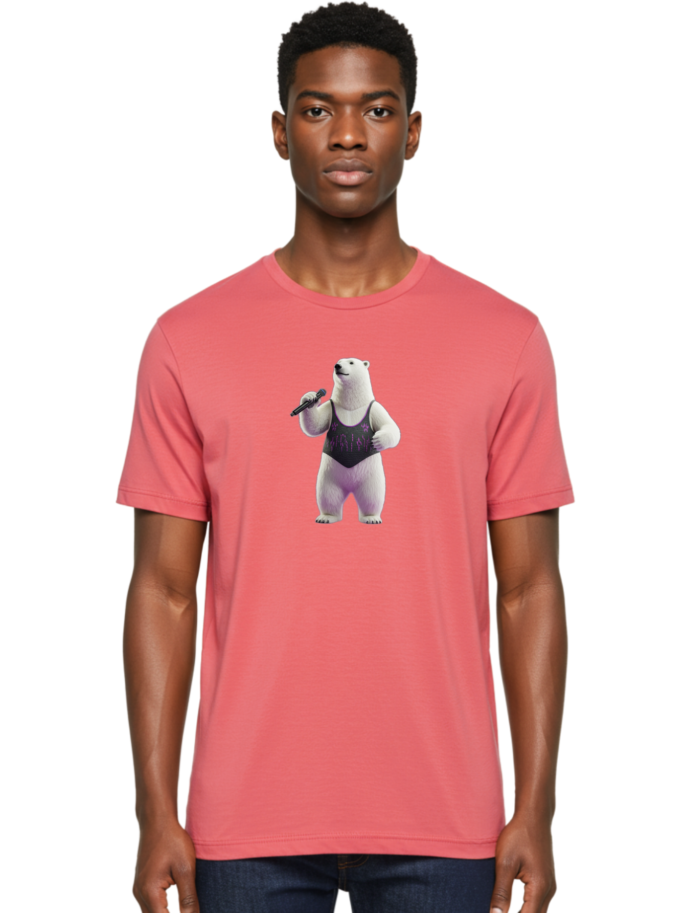 Polar-Bear-Swimsuit Men'S Graphic Tee, 100% Cotton, Comfortable Casual Summer Wear, Machine Washable, Vintage Camera, Old Camera, Antique Camera, Black Camera, Classic Photography, Photography Equipment, Nostalgic Device, Film Camera, Baf422