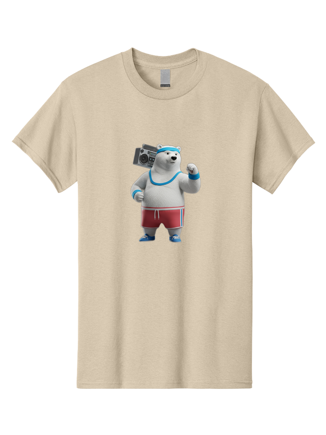 Polar-Bear-With-Boombox Men'S Graphic Tee, 100% Cotton, Comfortable Casual Summer Wear, Machine Washable, Vintage Camera, Old Camera, Antique Camera, Black Camera, Classic Photography, Photography Equipment, Nostalgic Device, Film Camera, Baf425