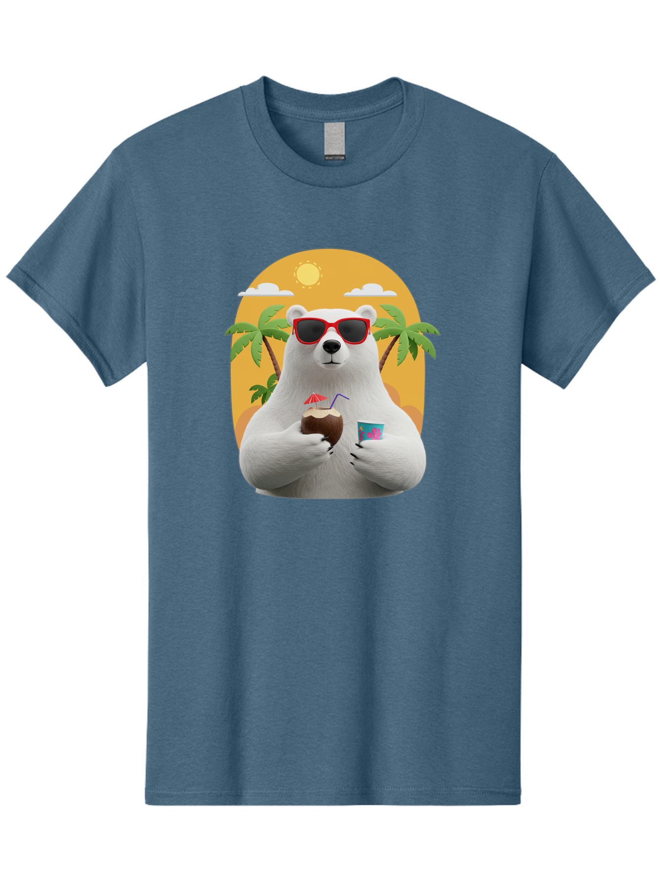Polar-Bear-With-Coconut Men'S Graphic Tee, 100% Cotton, Comfortable Casual Summer Wear, Machine Washable, Vintage Camera, Old Camera, Antique Camera, Black Camera, Classic Photography, Photography Equipment, Nostalgic Device, Film Camera, Baf426