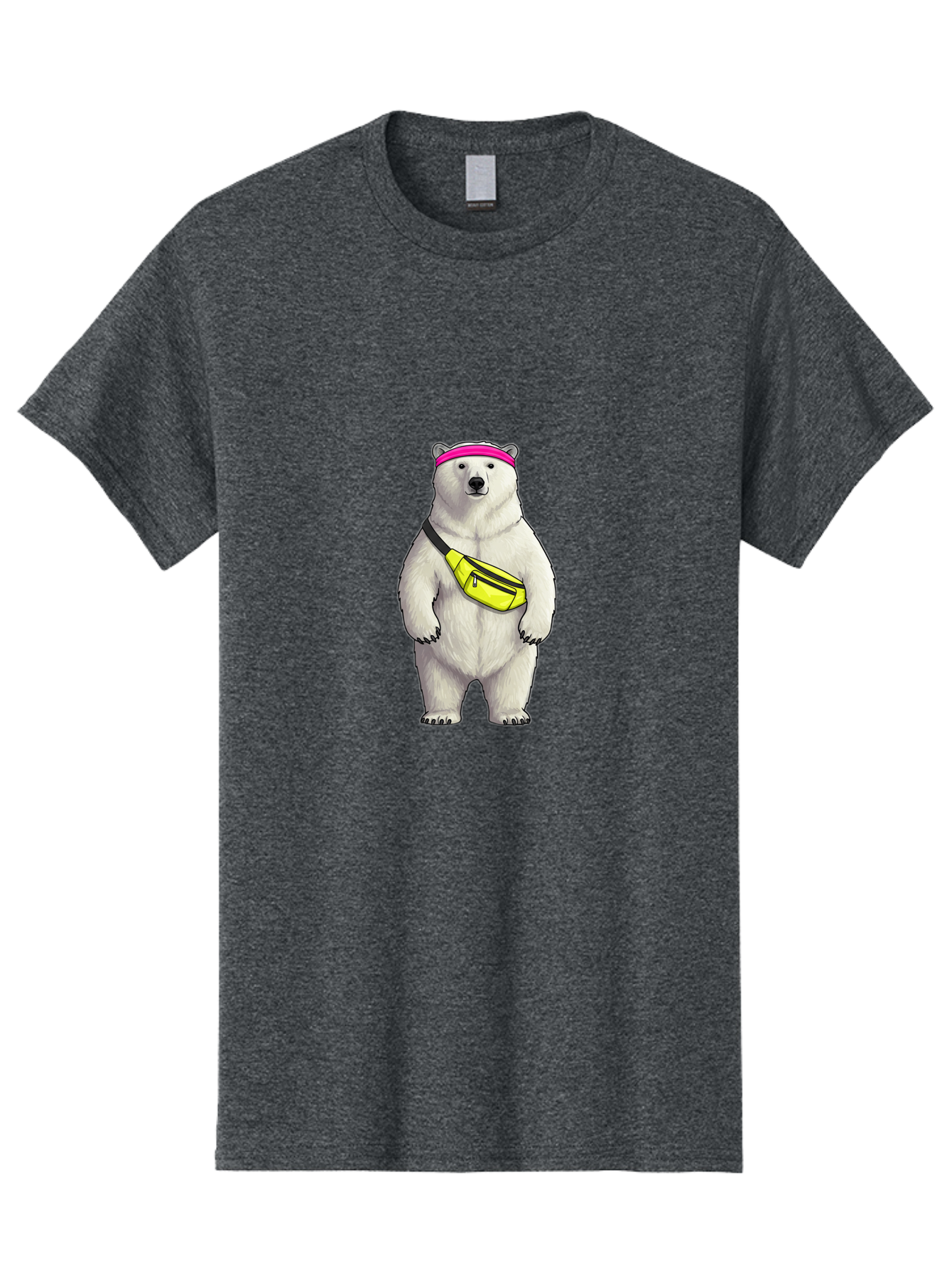 Polar-Bear-With-Fanny-Pack Men'S Graphic Tee, 100% Cotton, Comfortable Casual Summer Wear, Machine Washable, Vintage Camera, Old Camera, Antique Camera, Black Camera, Classic Photography, Photography Equipment, Nostalgic Device, Film Camera, Baf427