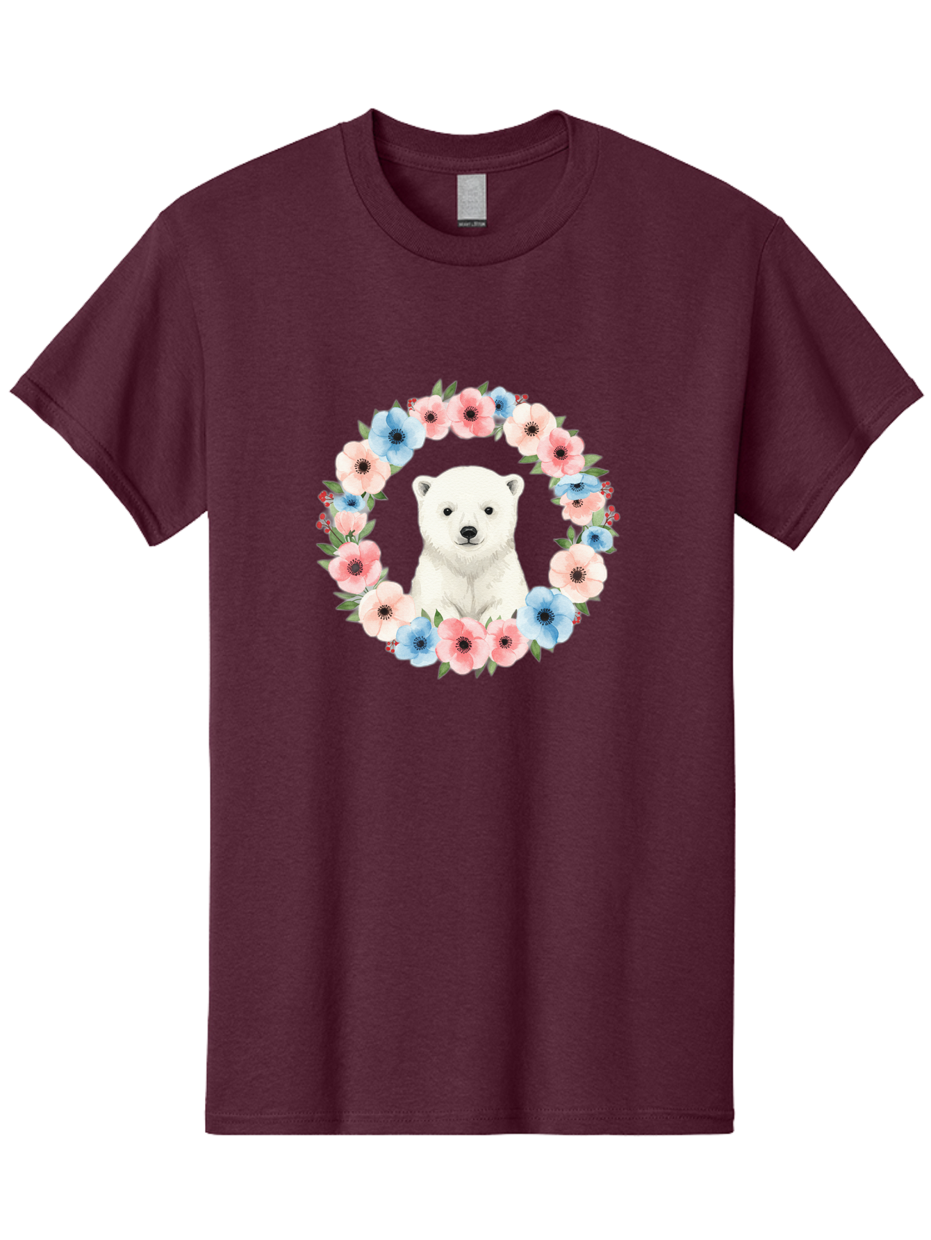 Polar-Bear-With-Flowers Men'S Graphic Tee, 100% Cotton, Comfortable Casual Summer Wear, Machine Washable, Vintage Camera, Old Camera, Antique Camera, Black Camera, Classic Photography, Photography Equipment, Nostalgic Device, Film Camera, Baf428
