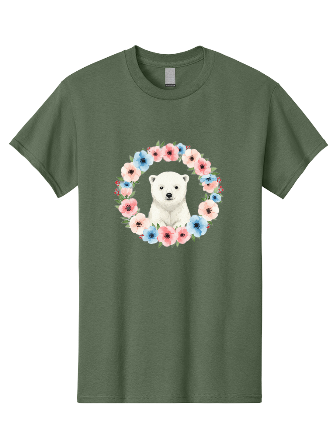 Polar-Bear-With-Flowers Men'S Graphic Tee, 100% Cotton, Comfortable Casual Summer Wear, Machine Washable, Vintage Camera, Old Camera, Antique Camera, Black Camera, Classic Photography, Photography Equipment, Nostalgic Device, Film Camera, Baf428