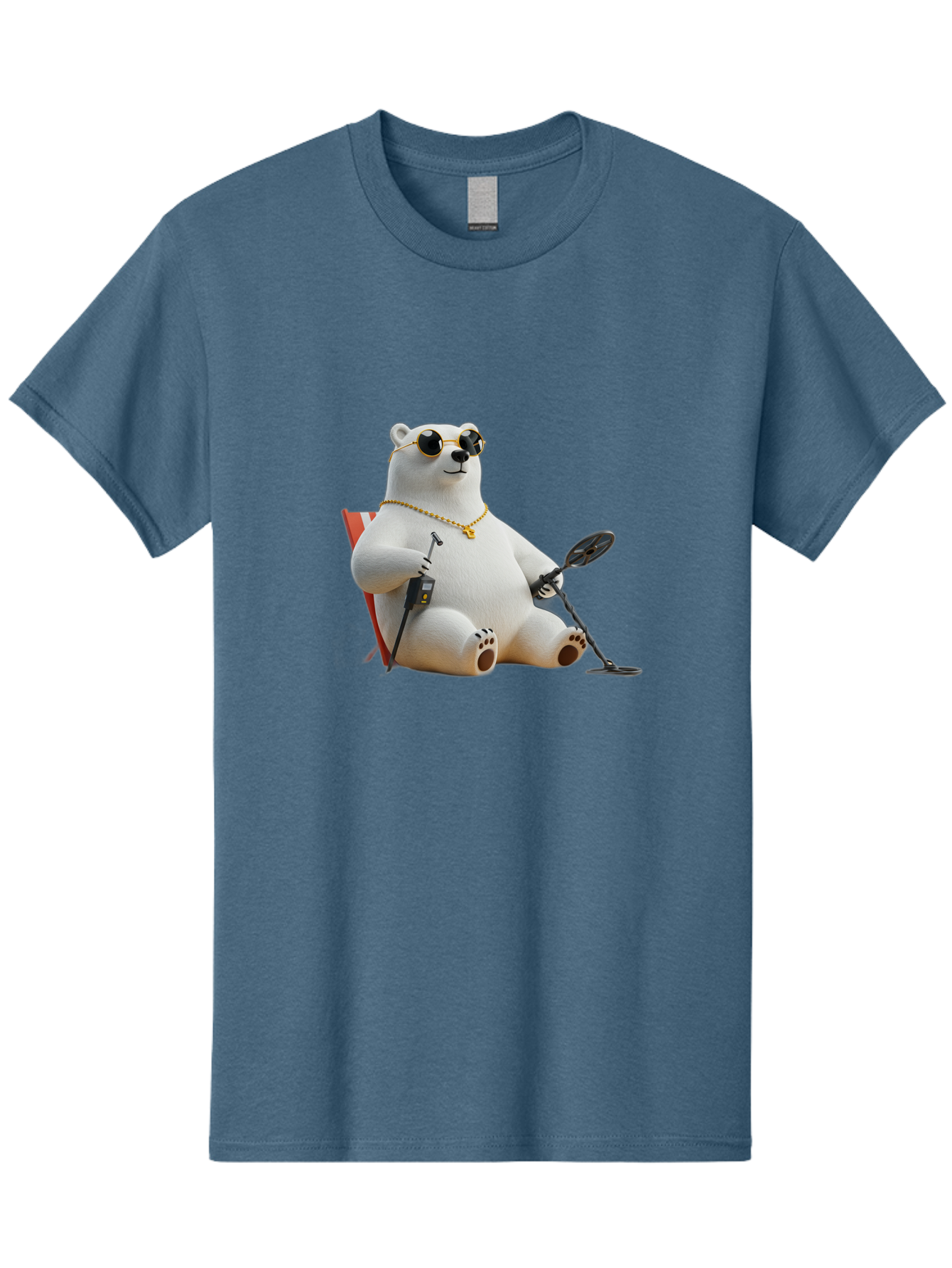 Polar-Bear-With-Sunglasses-And-Golf-Club Men'S Graphic Tee, 100% Cotton, Comfortable Casual Summer Wear, Machine Washable, Vintage Camera, Old Camera, Antique Camera, Black Camera, Classic Photography, Photography Equipment, Nostalgic Device, Baf430