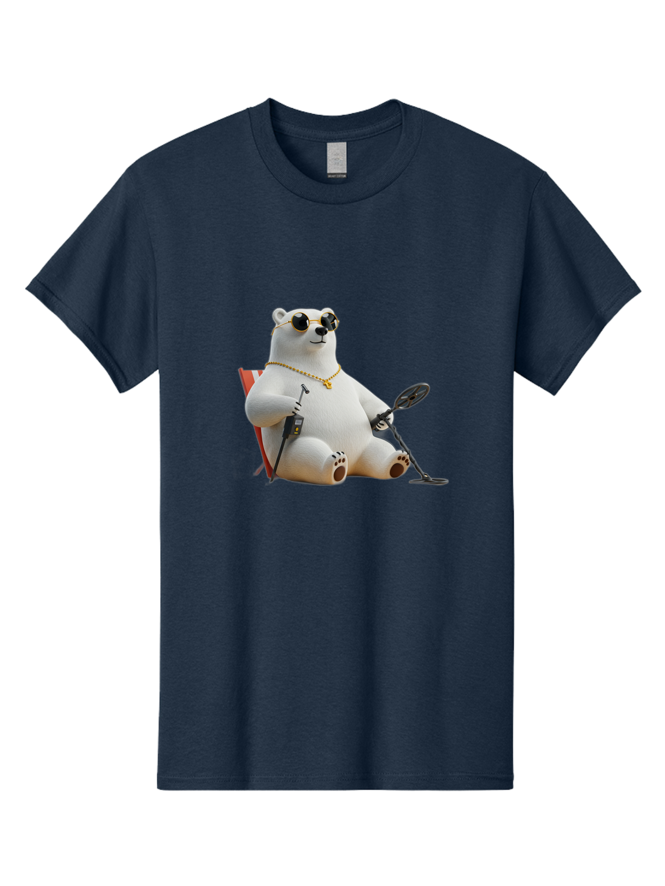Polar-Bear-With-Sunglasses-And-Golf-Club Men'S Graphic Tee, 100% Cotton, Comfortable Casual Summer Wear, Machine Washable, Vintage Camera, Old Camera, Antique Camera, Black Camera, Classic Photography, Photography Equipment, Nostalgic Device, Baf430