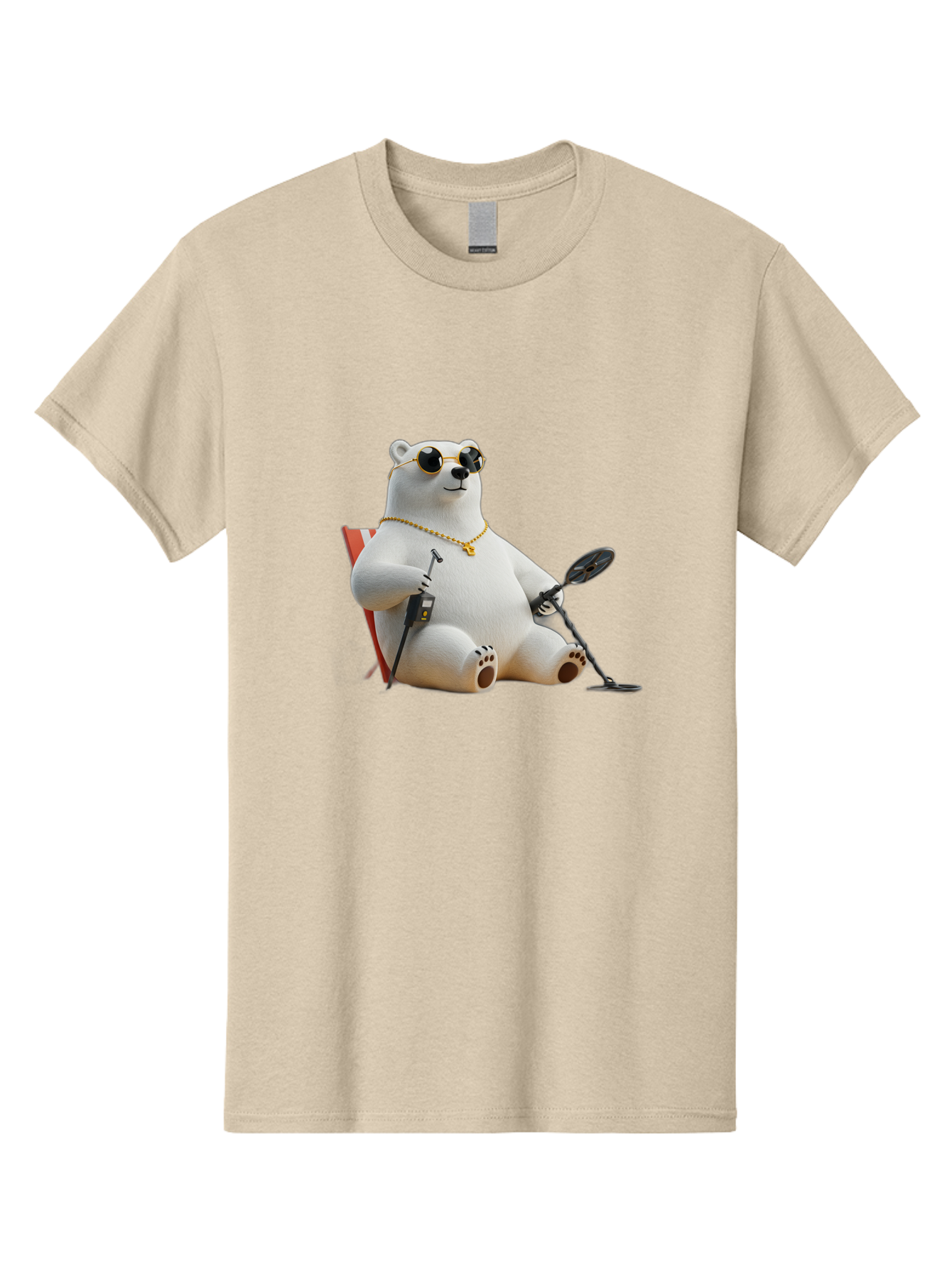 Polar-Bear-With-Sunglasses-And-Golf-Club Men'S Graphic Tee, 100% Cotton, Comfortable Casual Summer Wear, Machine Washable, Vintage Camera, Old Camera, Antique Camera, Black Camera, Classic Photography, Photography Equipment, Nostalgic Device, Baf430