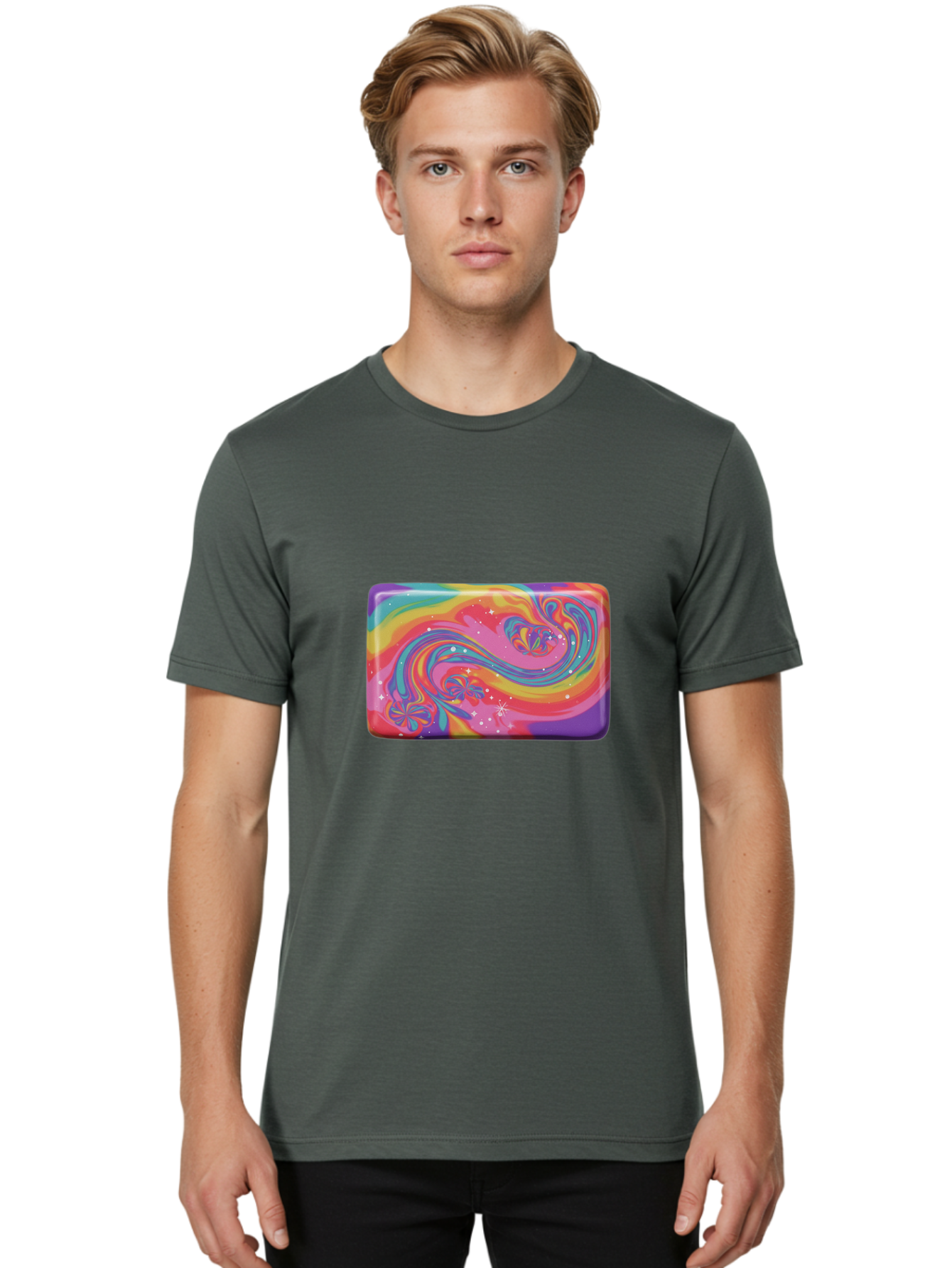 Psychedelic-Soap Men'S Graphic Tee, 100% Cotton, Comfortable Casual Summer Wear, Machine Washable, Vintage Camera, Old Camera, Antique Camera, Black Camera, Classic Photography, Photography Equipment, Nostalgic Device, Film Camera, Camera Art Baf437