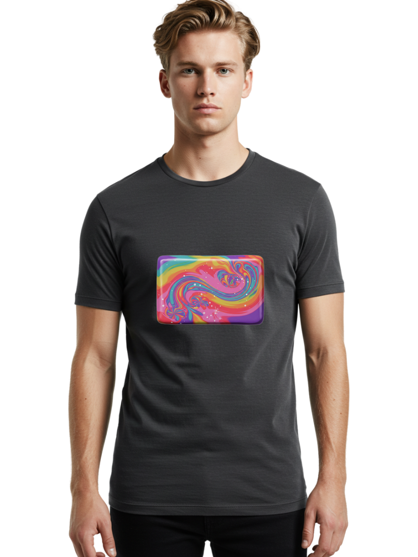 Psychedelic-Soap Men'S Graphic Tee, 100% Cotton, Comfortable Casual Summer Wear, Machine Washable, Vintage Camera, Old Camera, Antique Camera, Black Camera, Classic Photography, Photography Equipment, Nostalgic Device, Film Camera, Camera Art Baf437