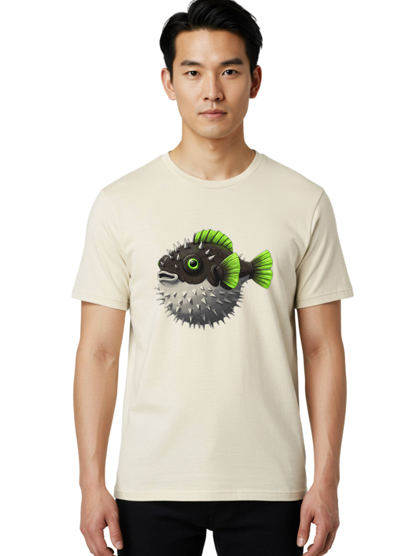 Puffer-Fish Men'S Graphic Tee, 100% Cotton, Comfortable Casual Summer Wear, Machine Washable, Vintage Camera, Old Camera, Antique Camera, Black Camera, Classic Photography, Photography Equipment, Nostalgic Device, Film Camera, Camera Art Baf439