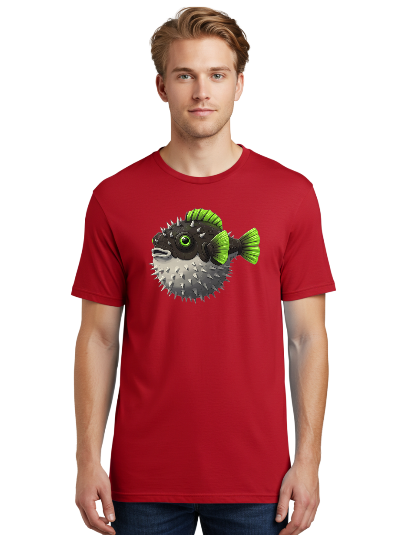Puffer-Fish Men'S Graphic Tee, 100% Cotton, Comfortable Casual Summer Wear, Machine Washable, Vintage Camera, Old Camera, Antique Camera, Black Camera, Classic Photography, Photography Equipment, Nostalgic Device, Film Camera, Camera Art Baf439