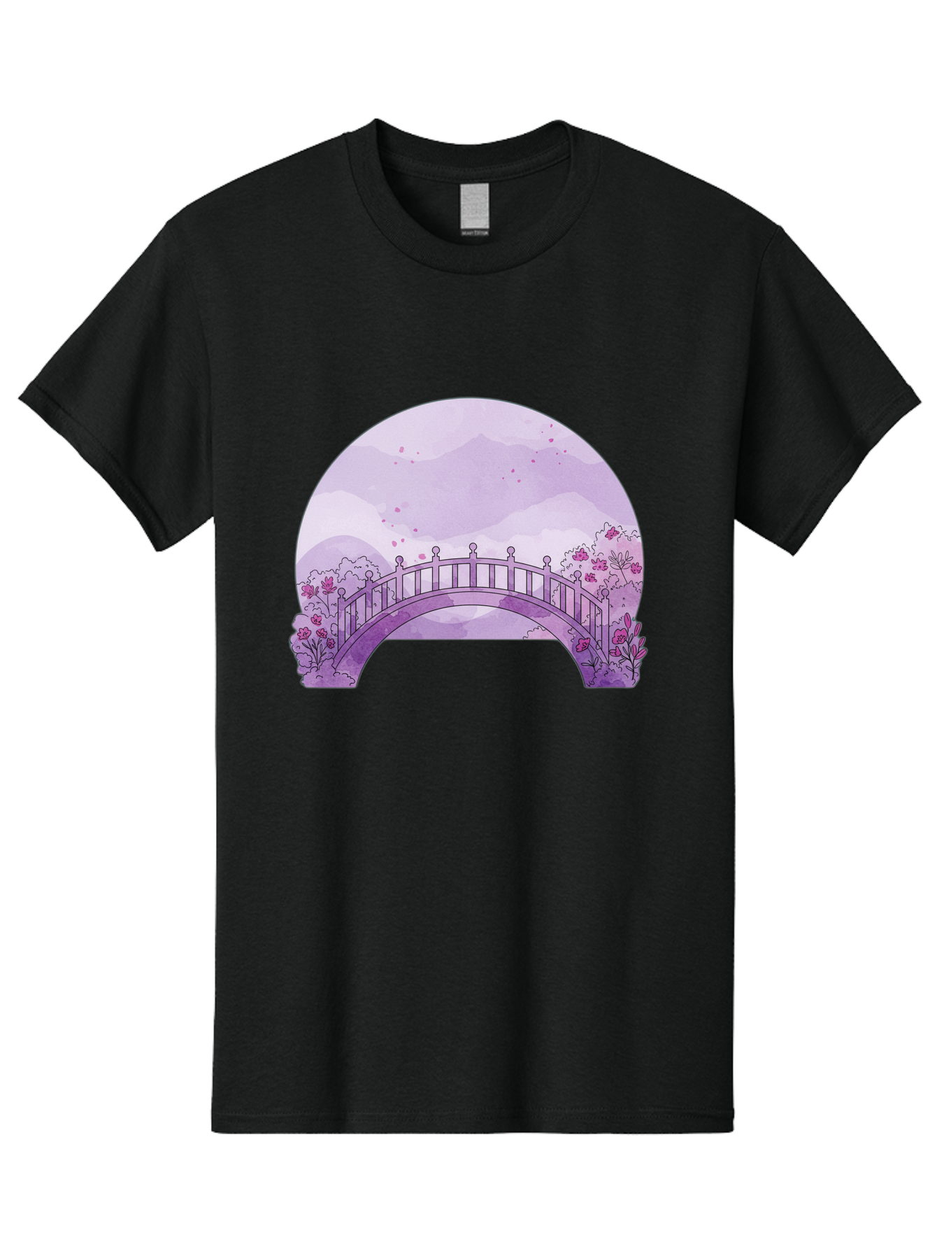 Purple-Bridge-1 Men'S Graphic Tee, 100% Cotton, Comfortable Casual Summer Wear, Machine Washable, Vintage Camera, Old Camera, Antique Camera, Black Camera, Classic Photography, Photography Equipment, Nostalgic Device, Film Camera, Camera Art Baf445
