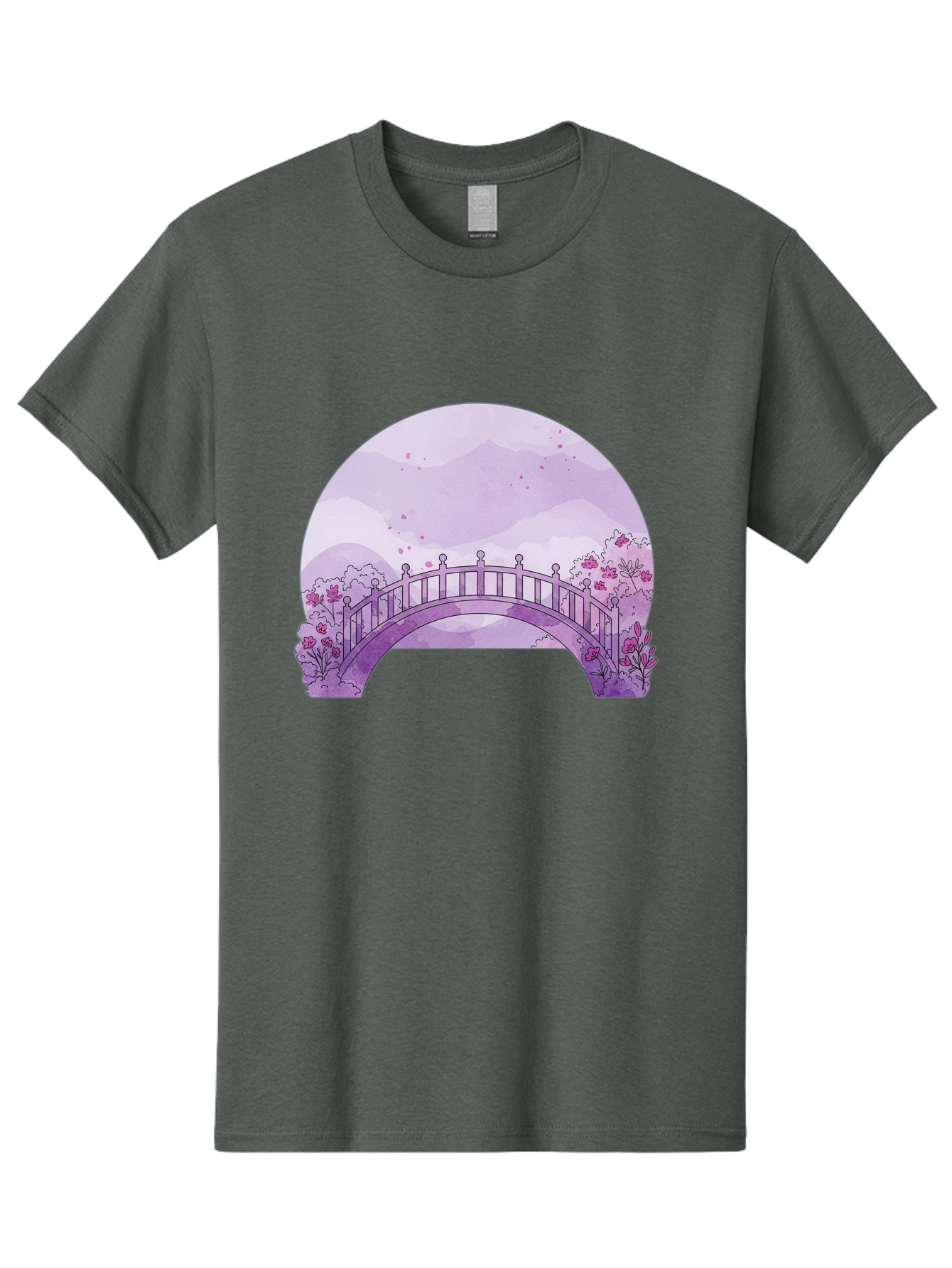 Purple-Bridge-1 Men'S Graphic Tee, 100% Cotton, Comfortable Casual Summer Wear, Machine Washable, Vintage Camera, Old Camera, Antique Camera, Black Camera, Classic Photography, Photography Equipment, Nostalgic Device, Film Camera, Camera Art Baf445