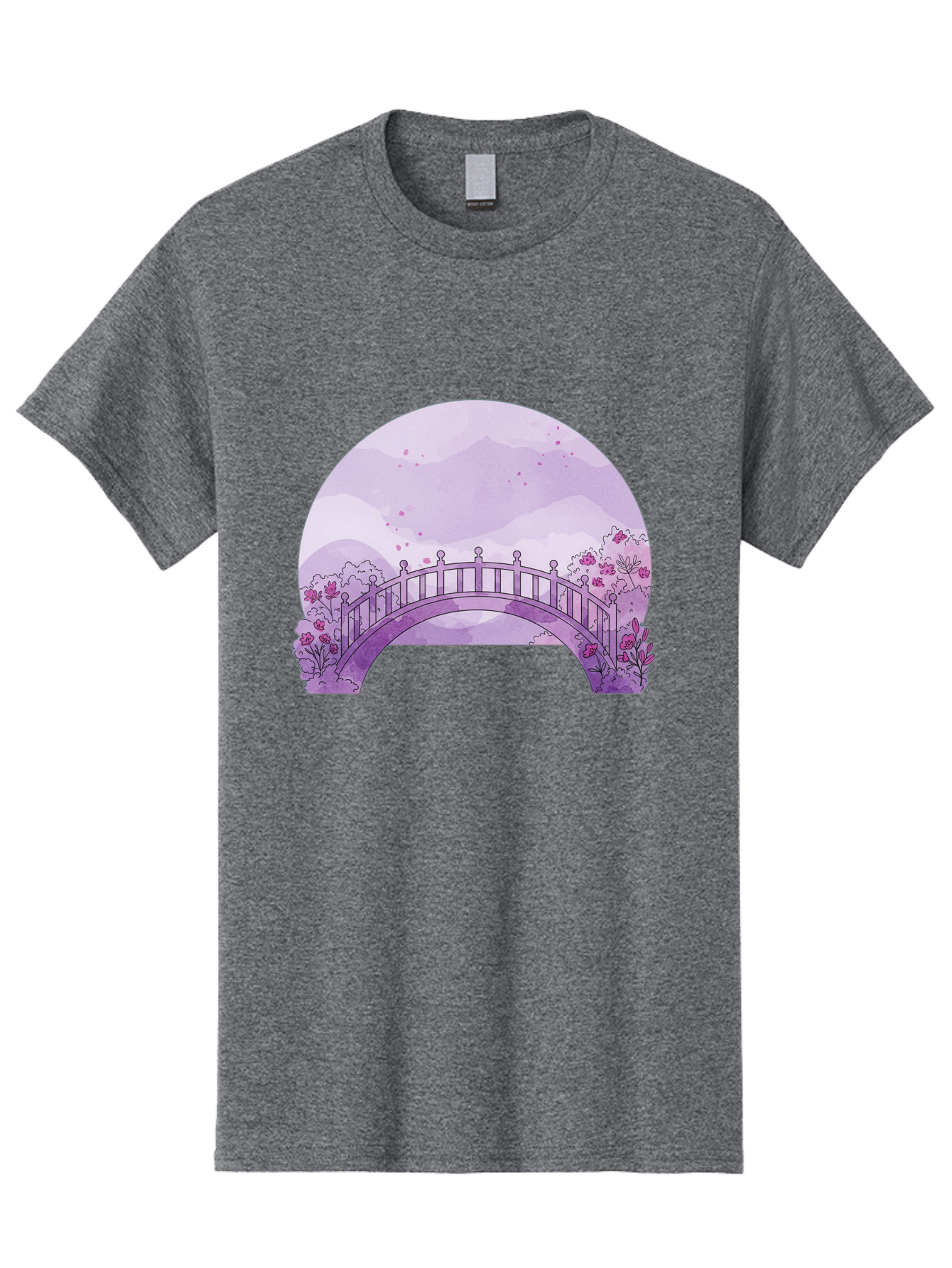 Purple-Bridge-1 Men'S Graphic Tee, 100% Cotton, Comfortable Casual Summer Wear, Machine Washable, Vintage Camera, Old Camera, Antique Camera, Black Camera, Classic Photography, Photography Equipment, Nostalgic Device, Film Camera, Camera Art Baf445