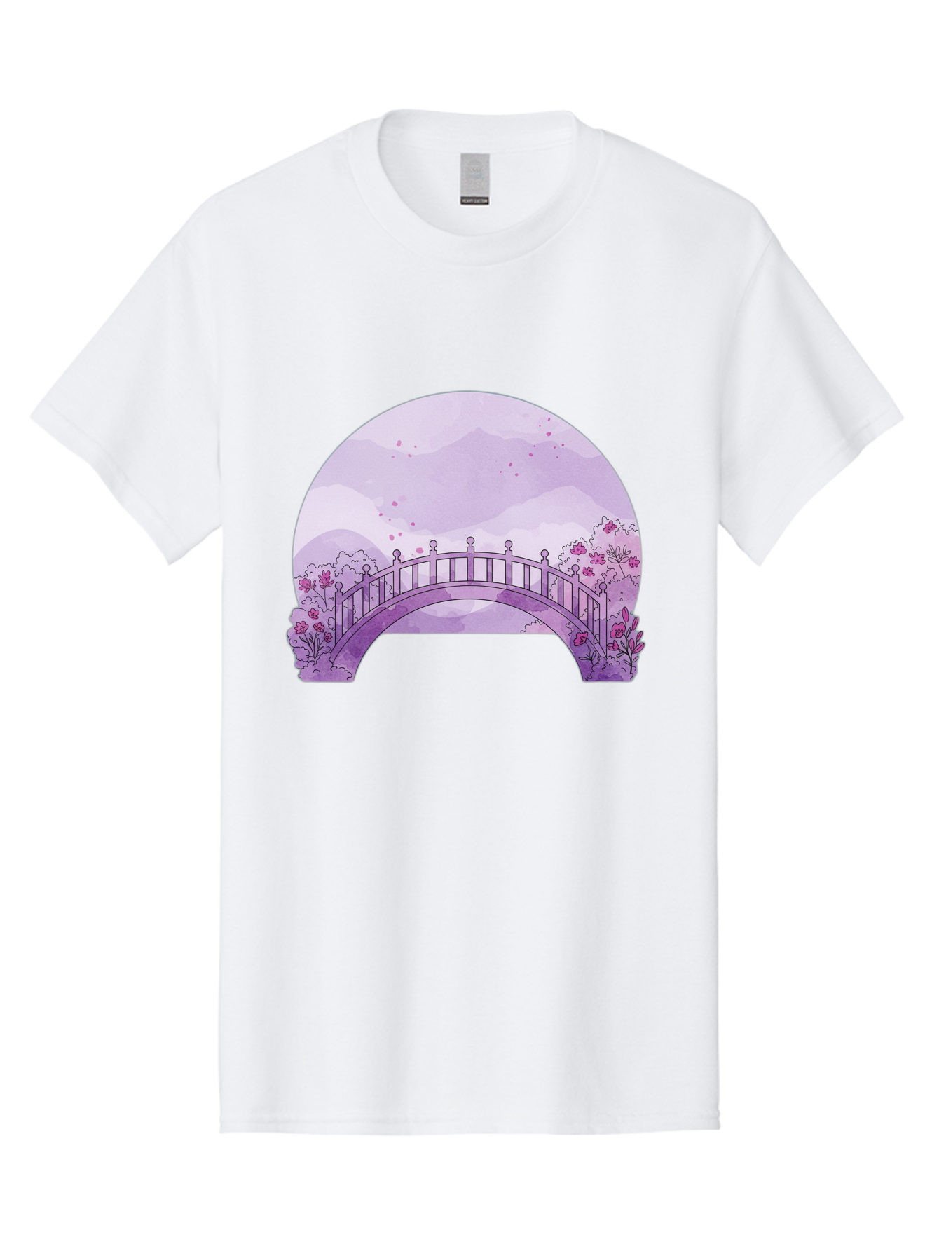 Purple-Bridge-1 Men'S Graphic Tee, 100% Cotton, Comfortable Casual Summer Wear, Machine Washable, Vintage Camera, Old Camera, Antique Camera, Black Camera, Classic Photography, Photography Equipment, Nostalgic Device, Film Camera, Camera Art Baf445