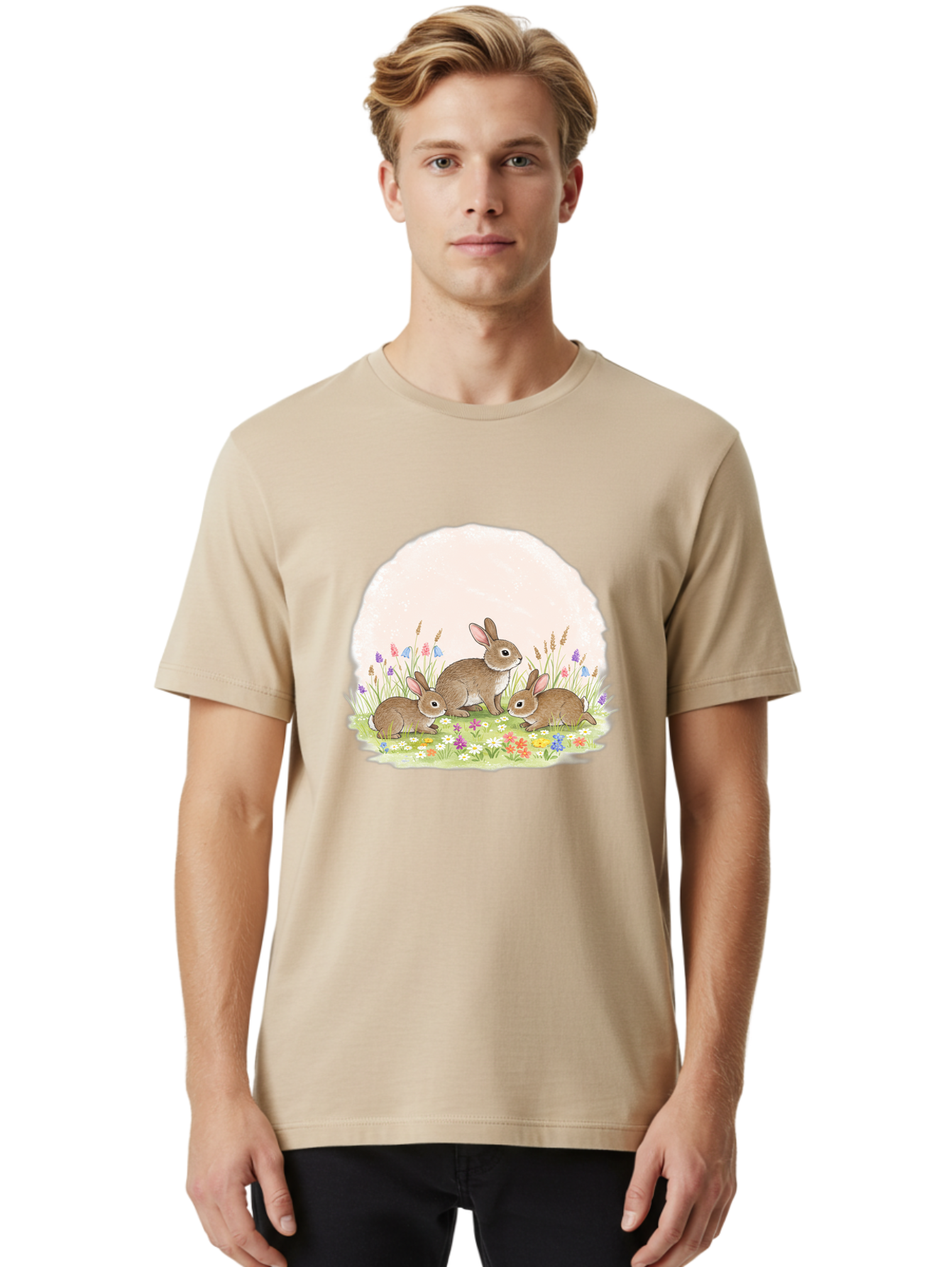 Rabbits-In-Flowers Men'S Graphic Tee, 100% Cotton, Comfortable Casual Summer Wear, Machine Washable, Vintage Camera, Old Camera, Antique Camera, Black Camera, Classic Photography, Photography Equipment, Nostalgic Device, Film Camera, Baf449