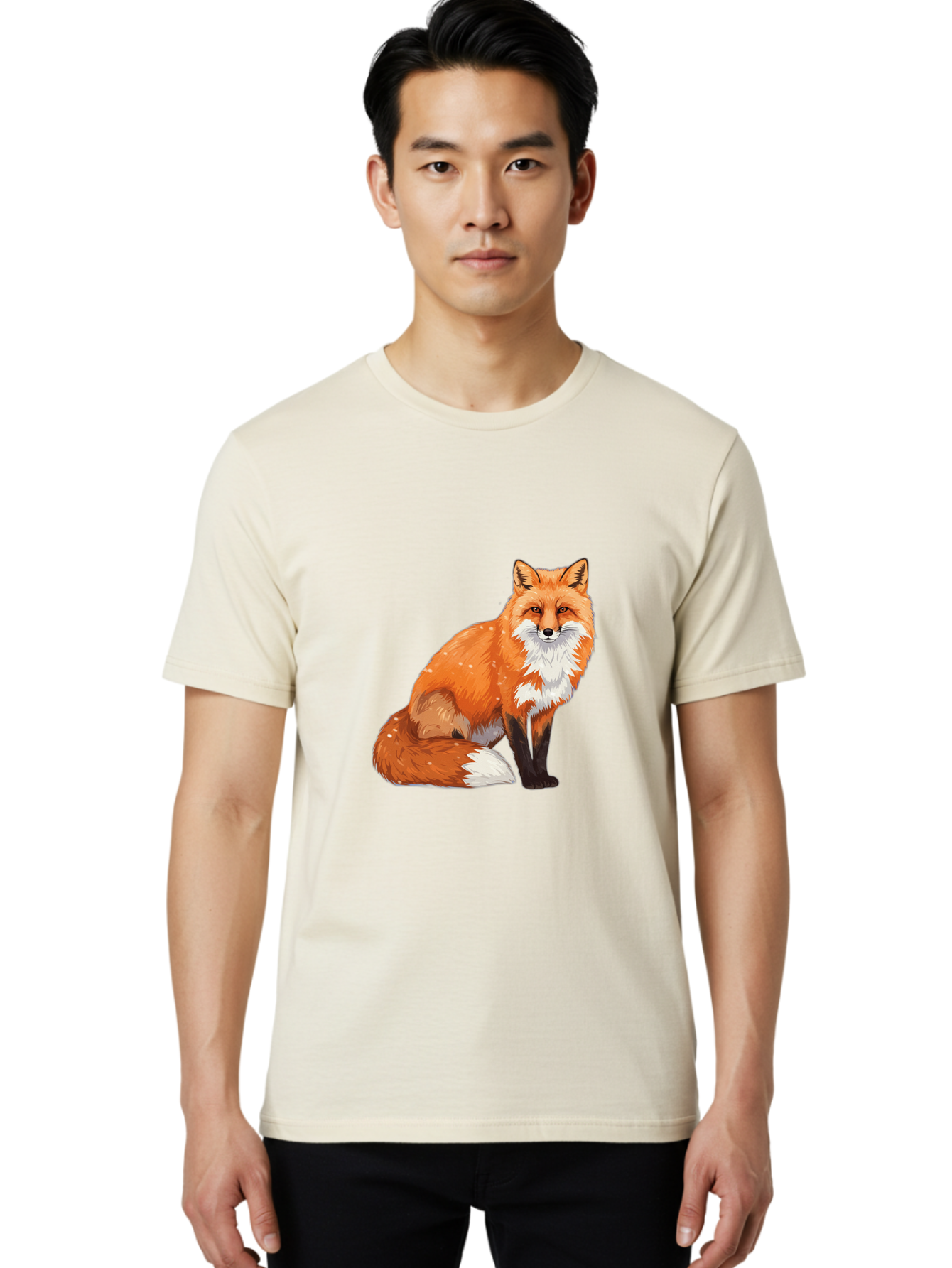 Red-Fox-3 Men'S Graphic Tee, 100% Cotton, Comfortable Casual Summer Wear, Machine Washable, Vintage Camera, Old Camera, Antique Camera, Black Camera, Classic Photography, Photography Equipment, Nostalgic Device, Film Camera, Camera Art Baf453