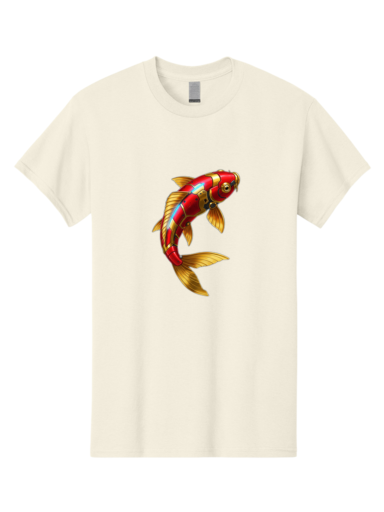 Red-Koi-Fish-Robot Men'S Graphic Tee, 100% Cotton, Comfortable Casual Summer Wear, Machine Washable, Vintage Camera, Old Camera, Antique Camera, Black Camera, Classic Photography, Photography Equipment, Nostalgic Device, Film Camera, Baf456