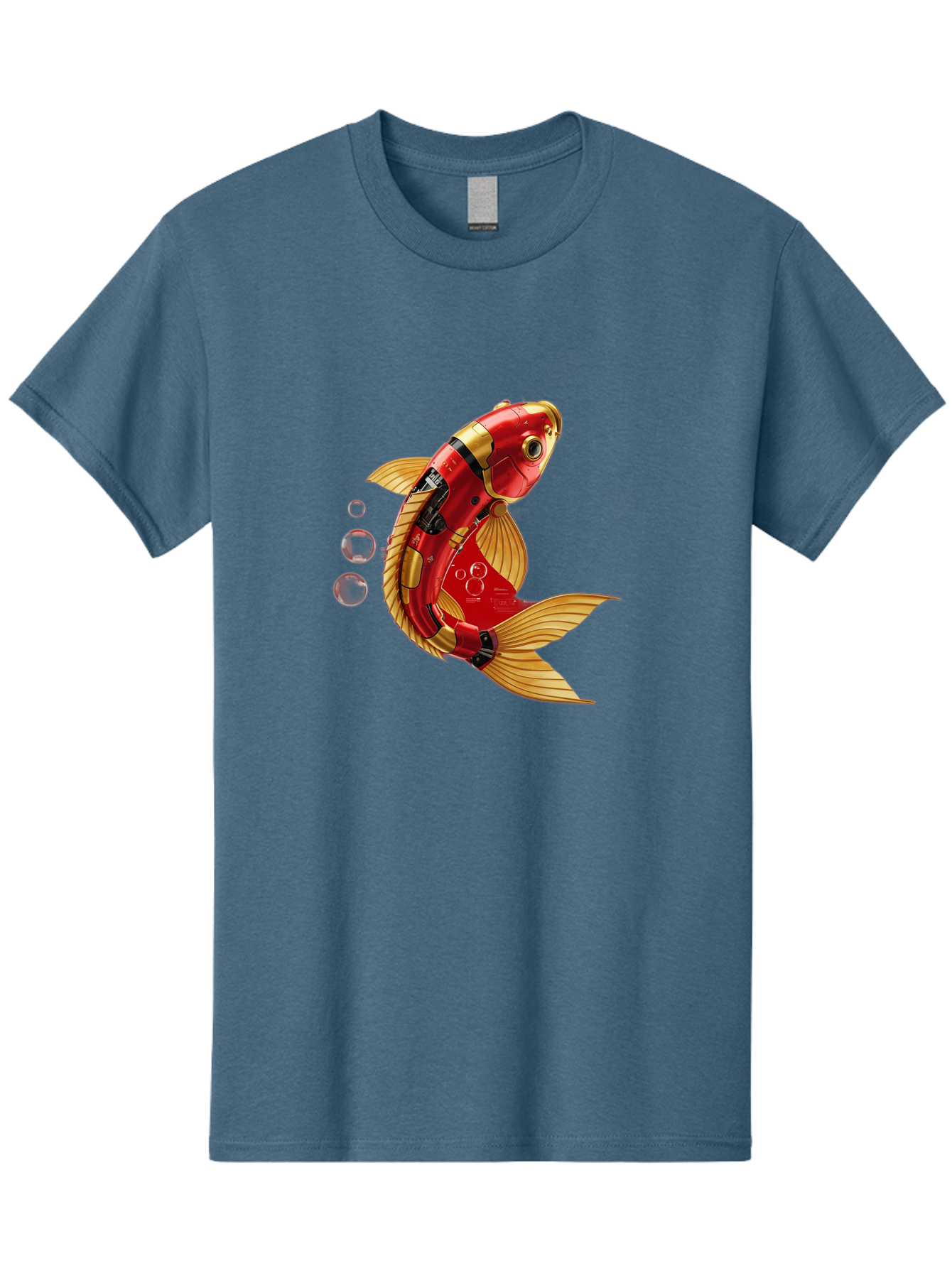 Red-Mechanical-Goldfish Men'S Graphic Tee, 100% Cotton, Comfortable Casual Summer Wear, Machine Washable, Vintage Camera, Old Camera, Antique Camera, Black Camera, Classic Photography, Photography Equipment, Nostalgic Device, Film Camera, Baf459