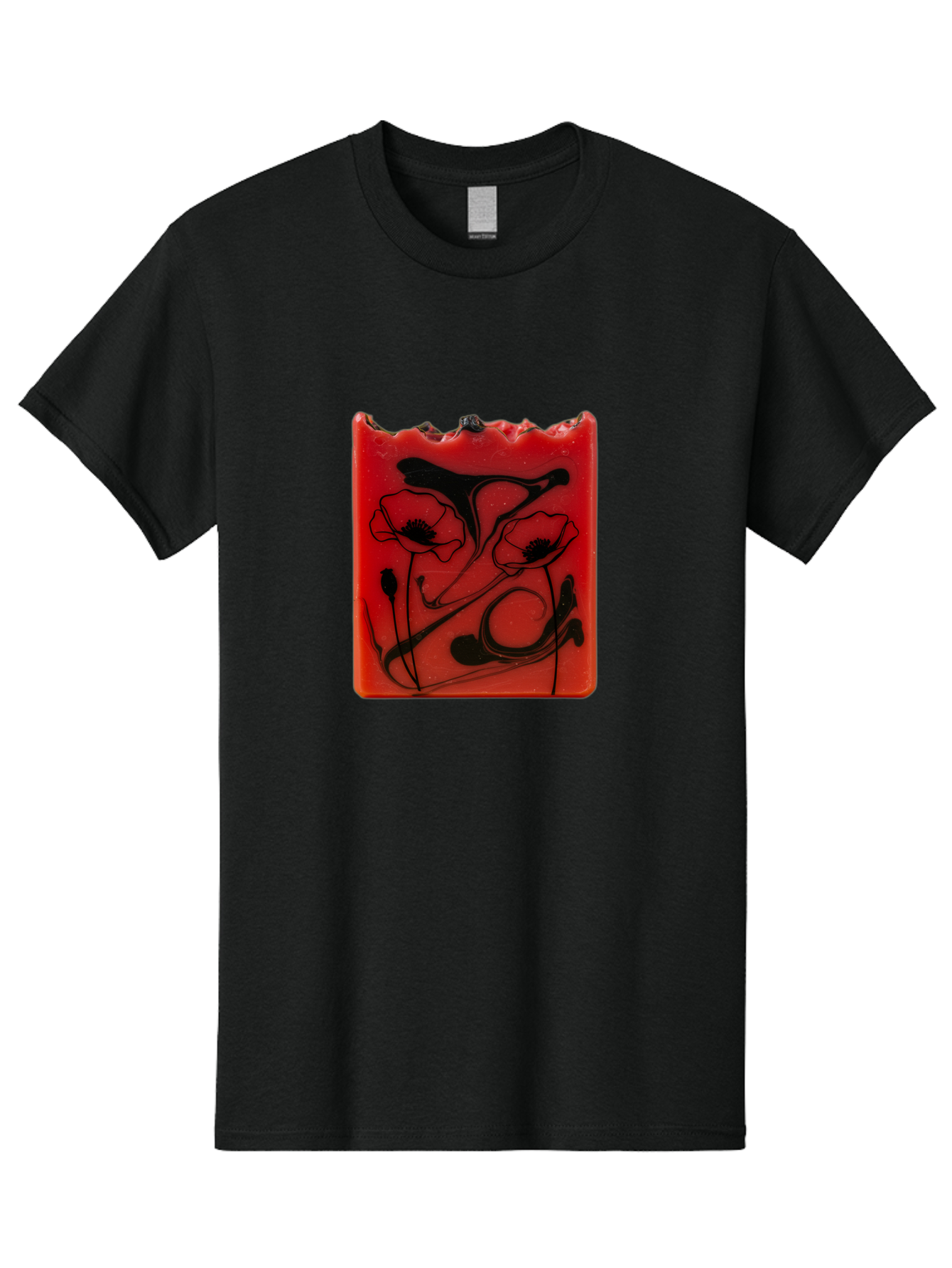 Red-Soap-With-Floral-Design Men'S Graphic Tee, 100% Cotton, Comfortable Casual Summer Wear, Machine Washable, Vintage Camera, Old Camera, Antique Camera, Black Camera, Classic Photography, Photography Equipment, Nostalgic Device, Film Camera, Baf461