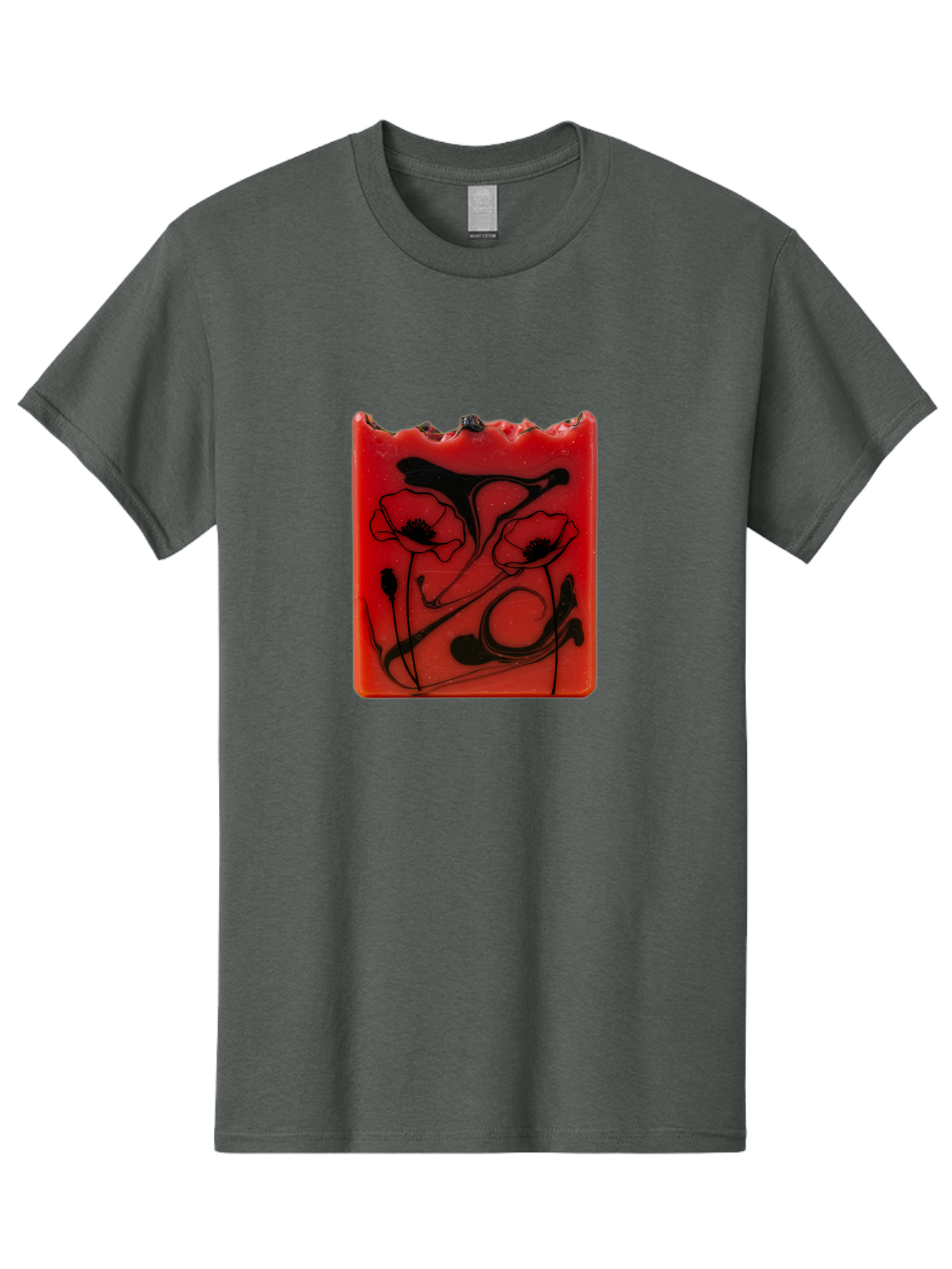 Red-Soap-With-Floral-Design Men'S Graphic Tee, 100% Cotton, Comfortable Casual Summer Wear, Machine Washable, Vintage Camera, Old Camera, Antique Camera, Black Camera, Classic Photography, Photography Equipment, Nostalgic Device, Film Camera, Baf461