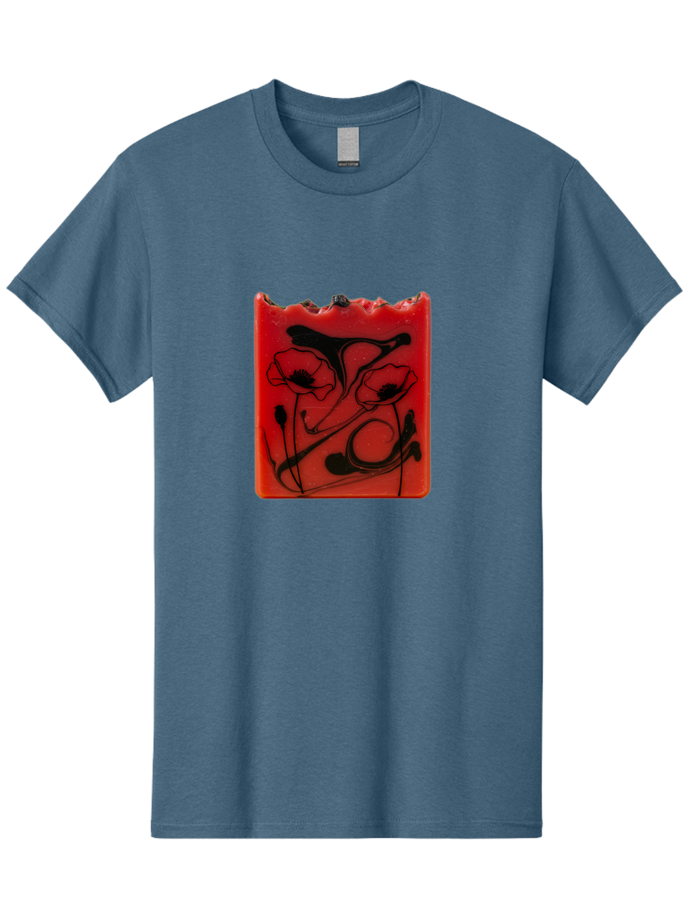 Red-Soap-With-Floral-Design Men'S Graphic Tee, 100% Cotton, Comfortable Casual Summer Wear, Machine Washable, Vintage Camera, Old Camera, Antique Camera, Black Camera, Classic Photography, Photography Equipment, Nostalgic Device, Film Camera, Baf461