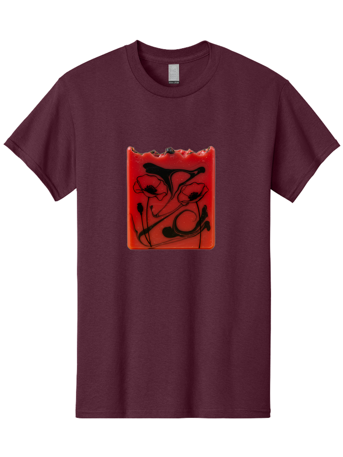 Red-Soap-With-Floral-Design Men'S Graphic Tee, 100% Cotton, Comfortable Casual Summer Wear, Machine Washable, Vintage Camera, Old Camera, Antique Camera, Black Camera, Classic Photography, Photography Equipment, Nostalgic Device, Film Camera, Baf461