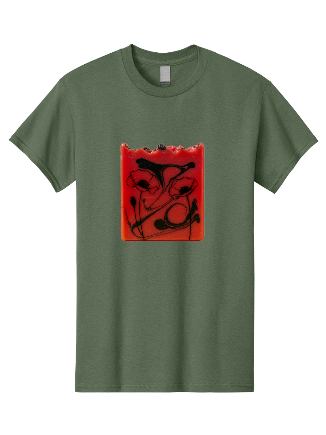 Red-Soap-With-Floral-Design Men'S Graphic Tee, 100% Cotton, Comfortable Casual Summer Wear, Machine Washable, Vintage Camera, Old Camera, Antique Camera, Black Camera, Classic Photography, Photography Equipment, Nostalgic Device, Film Camera, Baf461