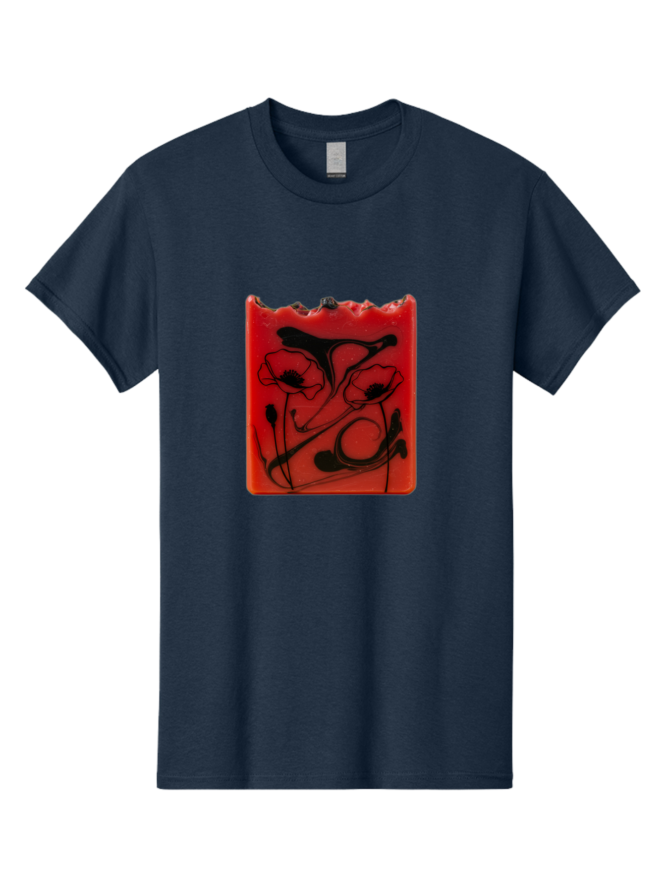 Red-Soap-With-Floral-Design Men'S Graphic Tee, 100% Cotton, Comfortable Casual Summer Wear, Machine Washable, Vintage Camera, Old Camera, Antique Camera, Black Camera, Classic Photography, Photography Equipment, Nostalgic Device, Film Camera, Baf461