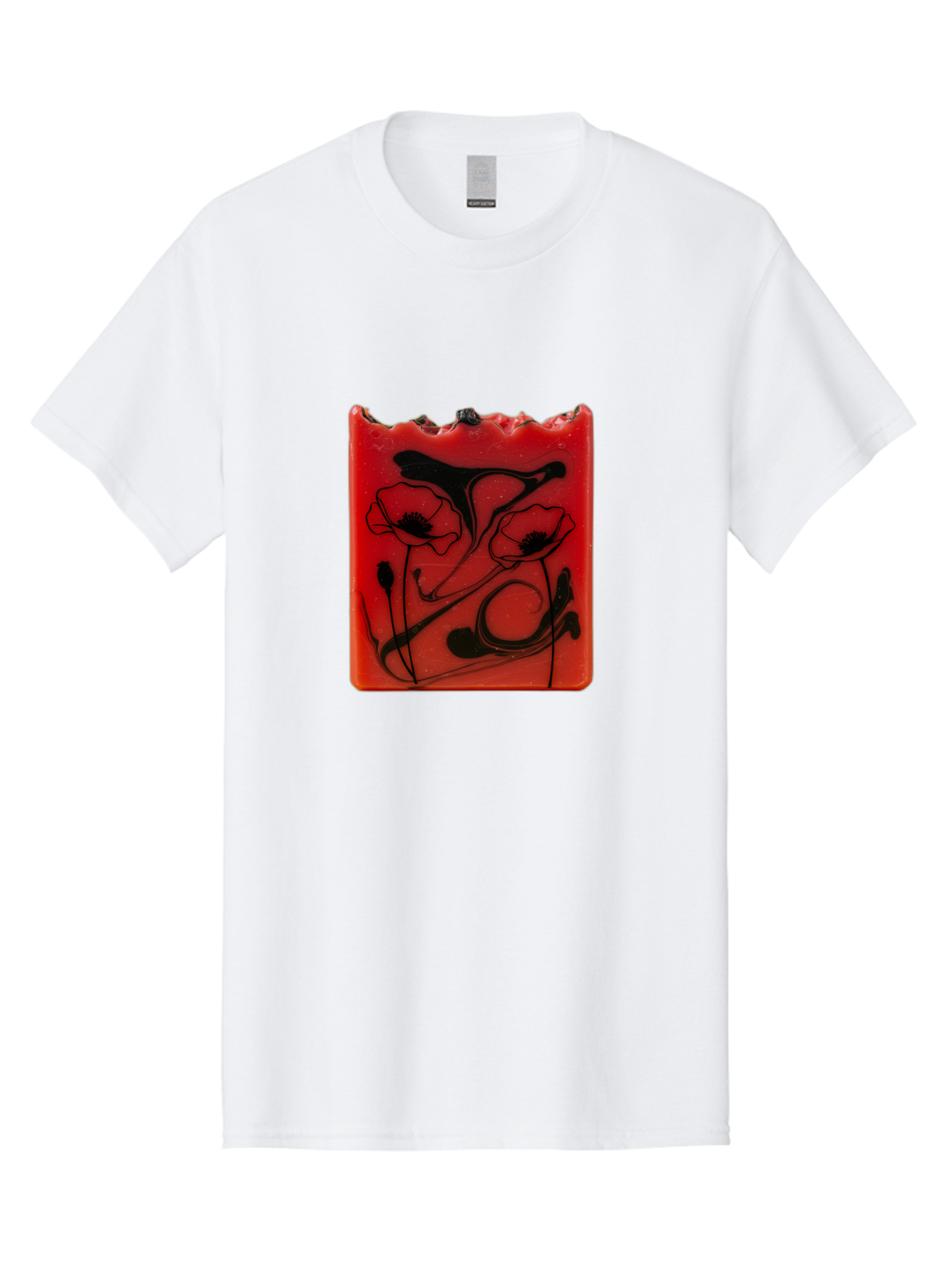 Red-Soap-With-Floral-Design Men'S Graphic Tee, 100% Cotton, Comfortable Casual Summer Wear, Machine Washable, Vintage Camera, Old Camera, Antique Camera, Black Camera, Classic Photography, Photography Equipment, Nostalgic Device, Film Camera, Baf461