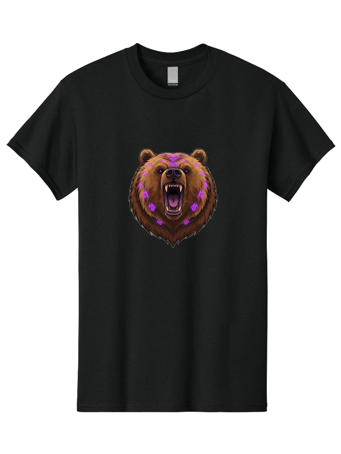 Roaring-Bear-Head Men'S Graphic Tee, 100% Cotton, Comfortable Casual Summer Wear, Machine Washable, Vintage Camera, Old Camera, Antique Camera, Black Camera, Classic Photography, Photography Equipment, Nostalgic Device, Film Camera, Camera Art Baf462